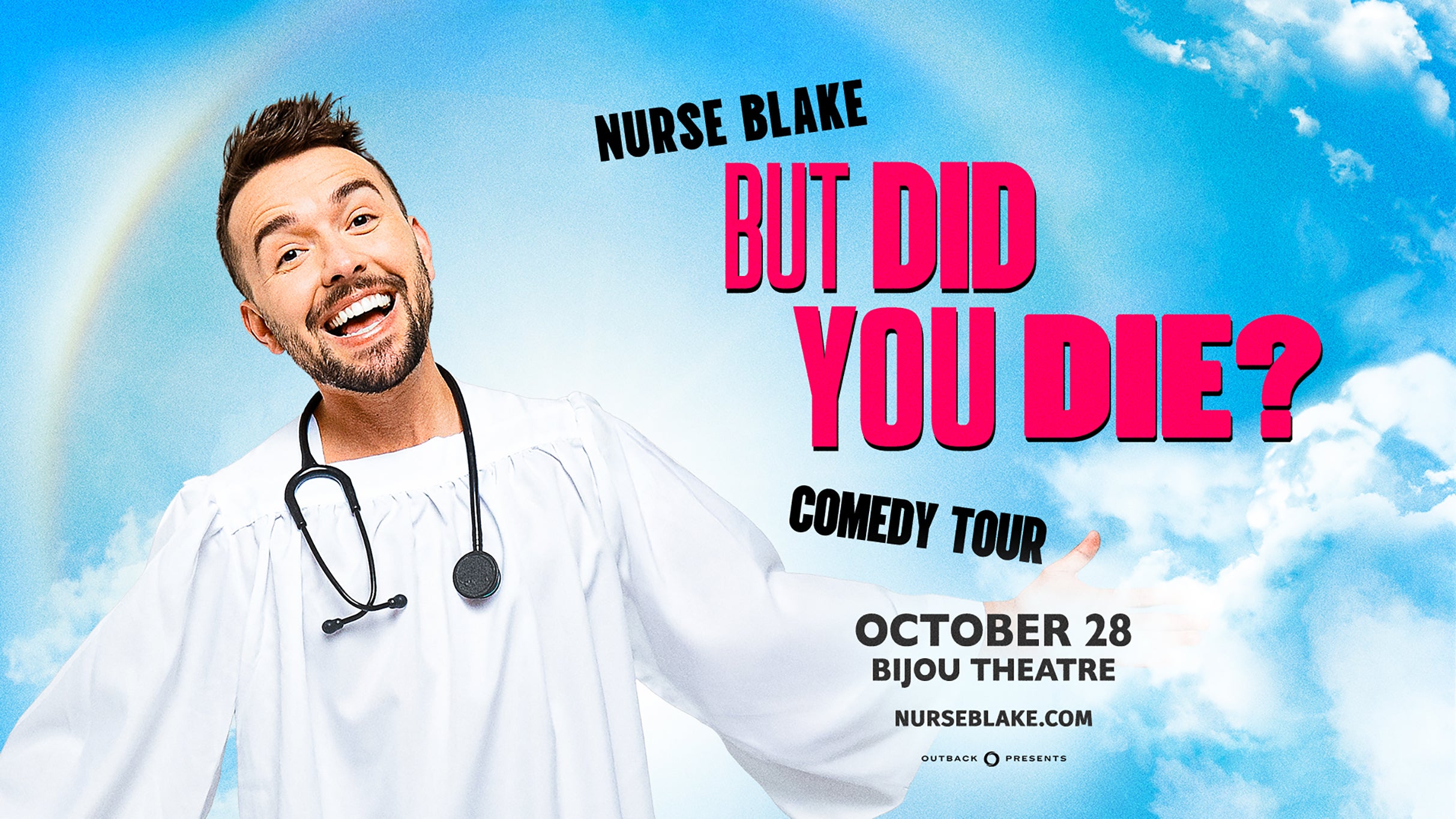 Nurse Blake: But Did You Die? Tour at Bijou Theatre – Knoxville, TN