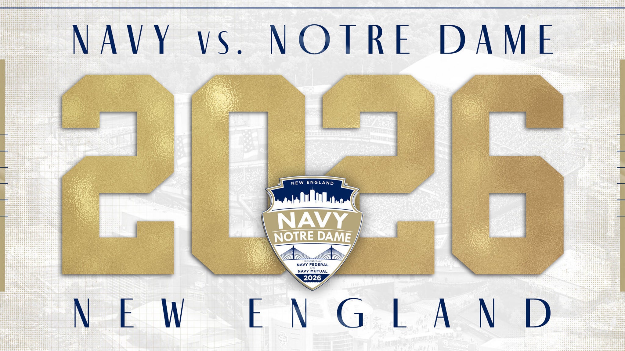 Navy V Notre Dame at Gillette Stadium – Foxborough, MA