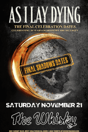 As I Lay Dying at Whisky A Go Go – West Hollywood, CA