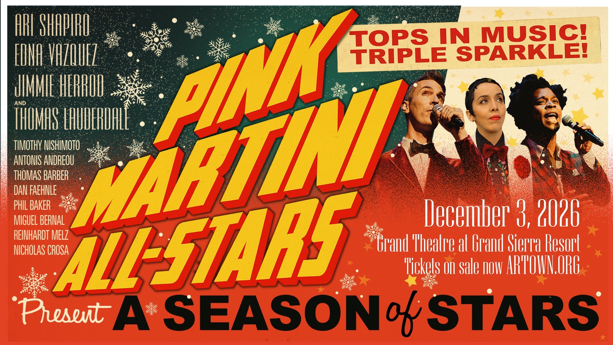 Pink Martini at Grand Sierra Resort and Casino – Reno, NV
