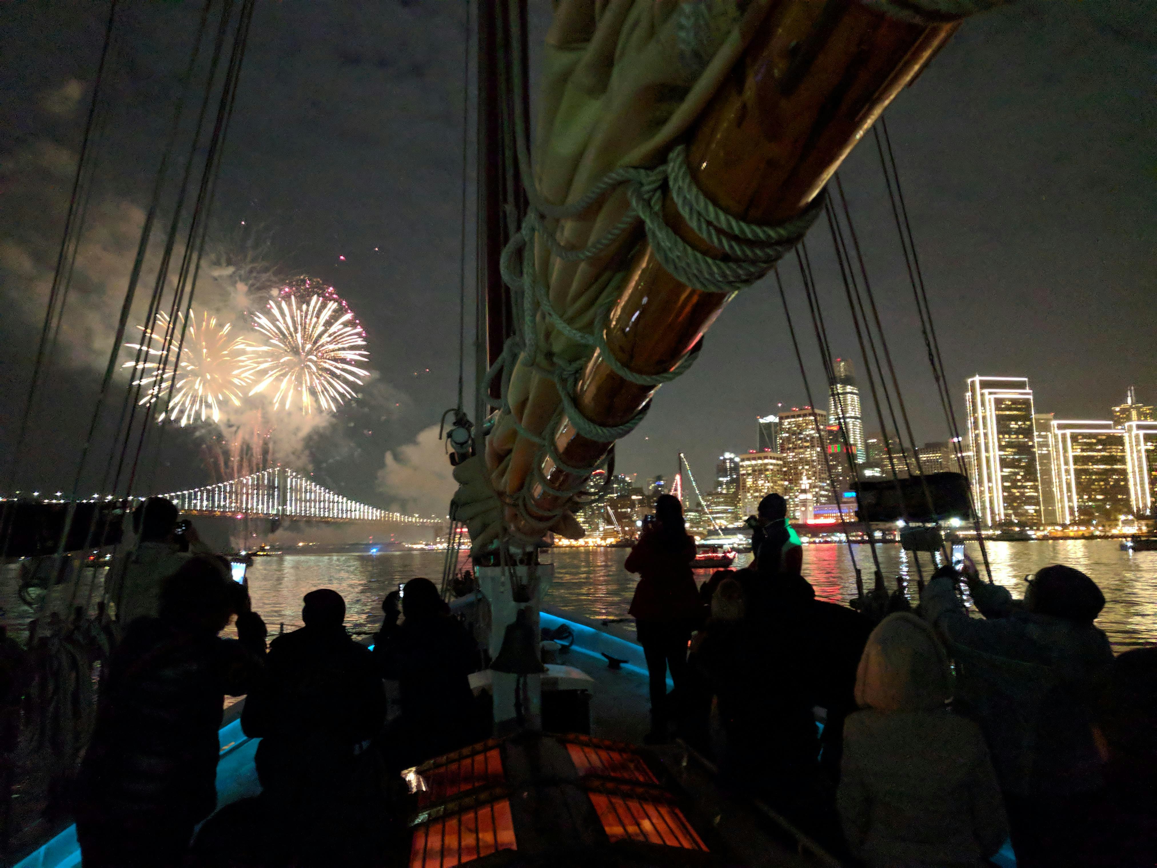 New Year’s Eve Fireworks Sail on San Francisco Bay 2026 at Schooner Freda B – Sausalito, CA