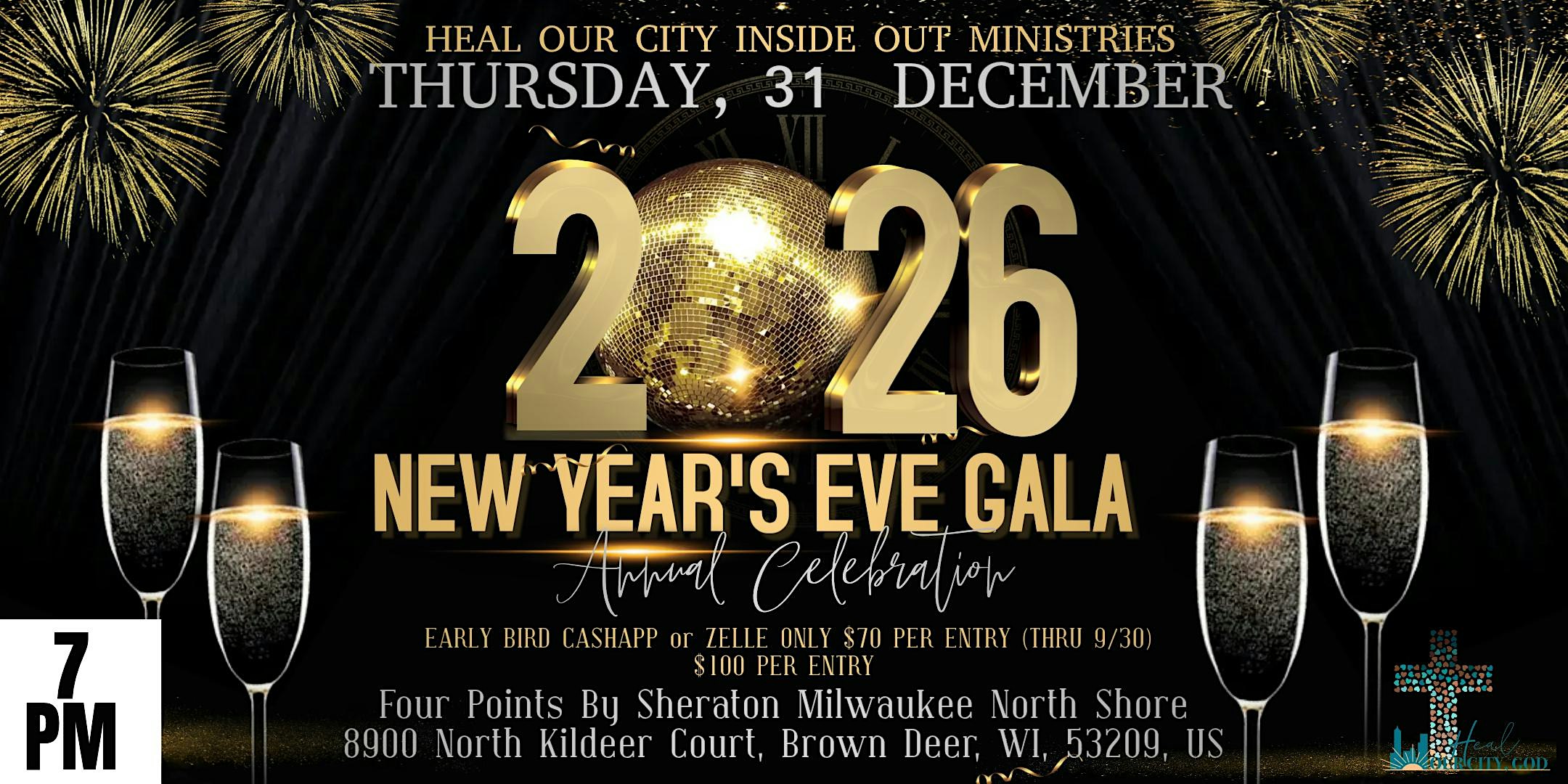 Annual New Years’s Gala 2026 at Four Points by Sheraton Milwaukee North Shore – Milwaukee, WI