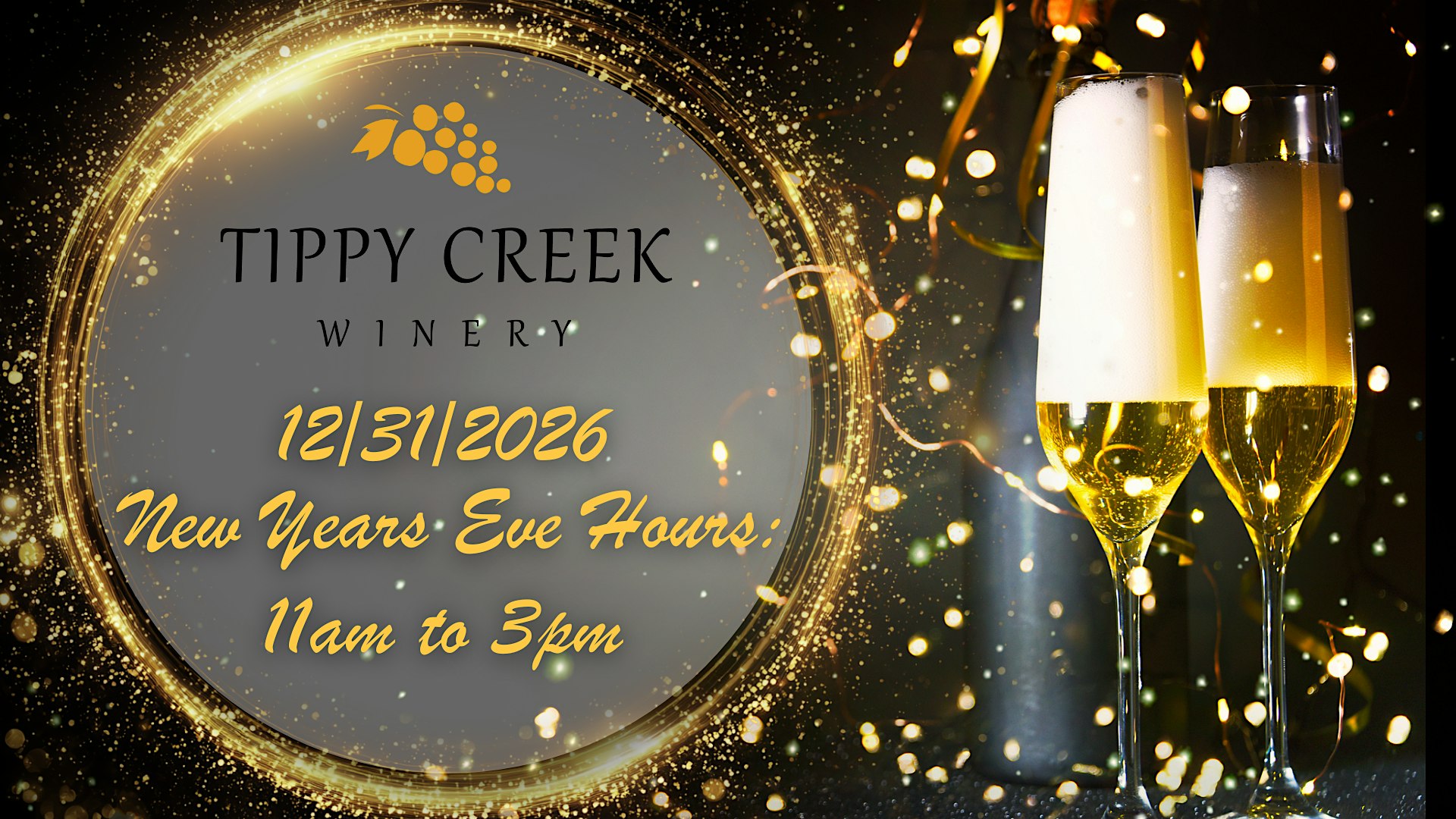 TCW Open NYE Pre-Order Charcuterie Board| Thurs. Dec. 31 11am to 3pm at Tippy Creek Winery – Leesburg, IN