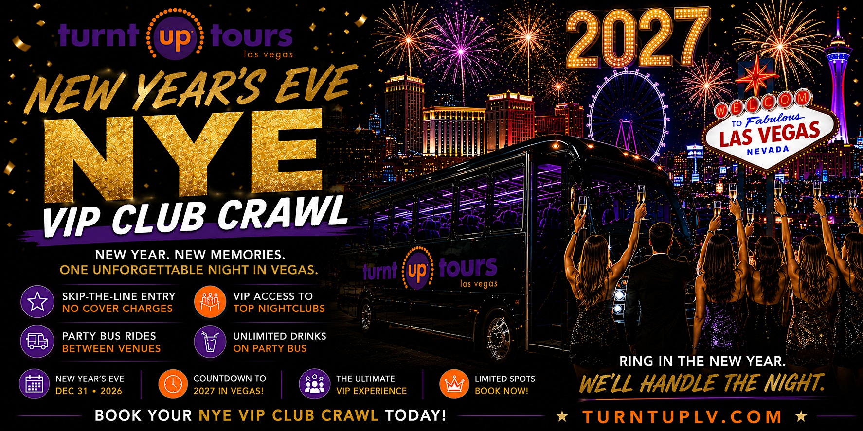 New Year’s Eve Las Vegas Club Crawl at Palms Casino Resort – Las Vegas, NV