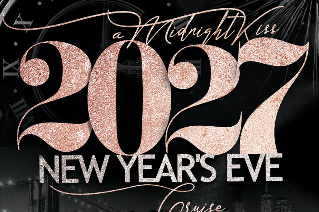 A Midnight Kiss New Year’s Eve Fireworks Countdown Cruise NYC at – New York City, NY