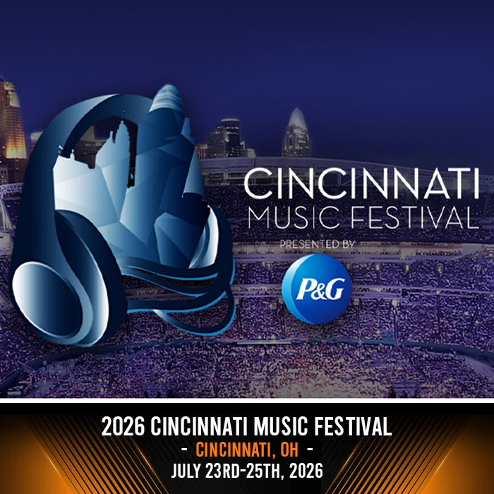 2026 Cincinnati Music Festival, Events, Concert Line Ups, Day Parties, and everything happening Cincinnati Music Festival Weekend in Cincinnati, OH.