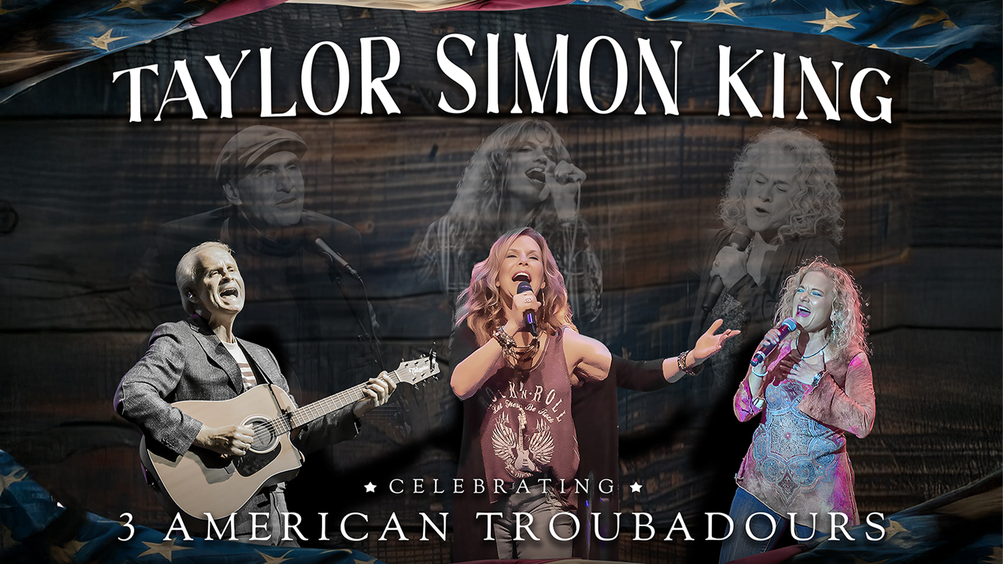 Taylor, Simon, King: Celebrating Three American Troubadours at Palace Theatre Stamford – Stamford, CT