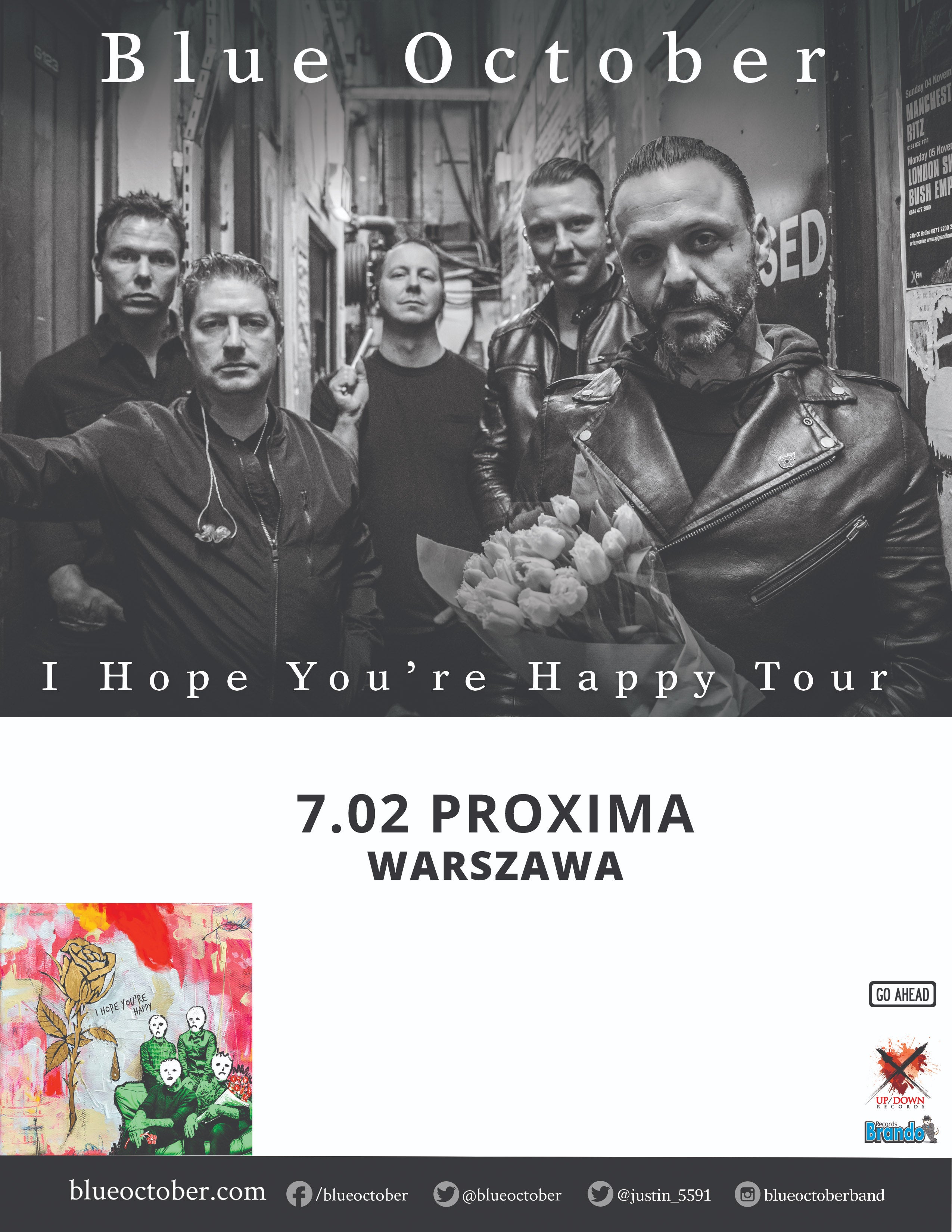 BLUE OCTOBER: FOILED 20TH ANNIVERSARY WORLD TOUR at Bakersfield Fox Theater – Bakersfield, CA