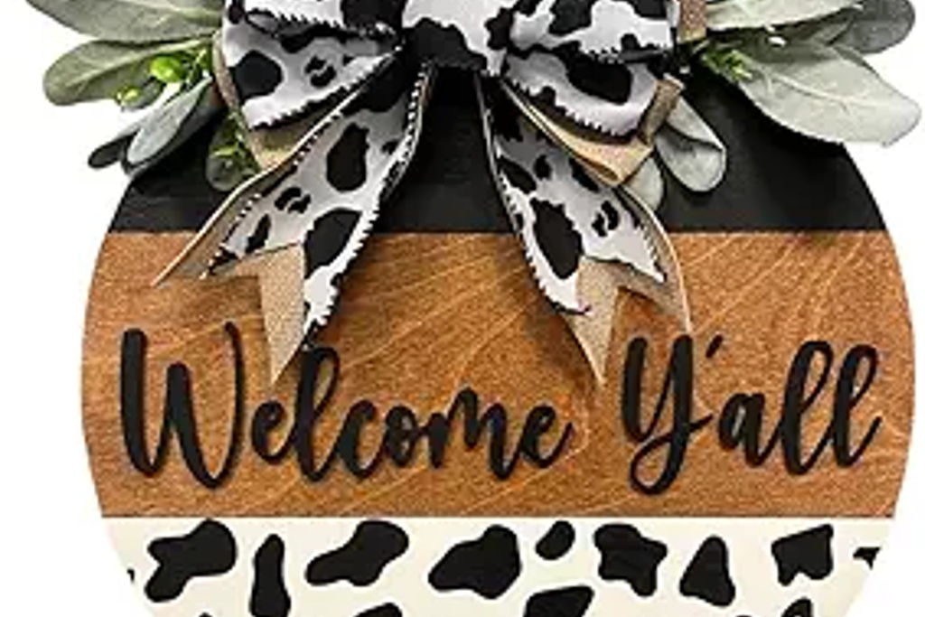 Spring Door Sign “Welcome Yall” at – Wichita, KS