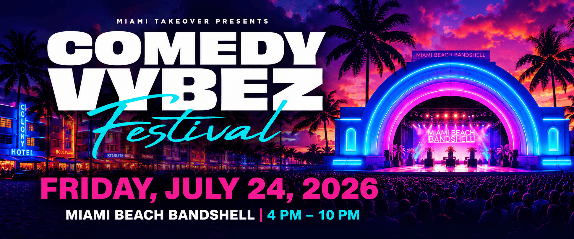 Comedy Vybez Festival featured comedians lineup