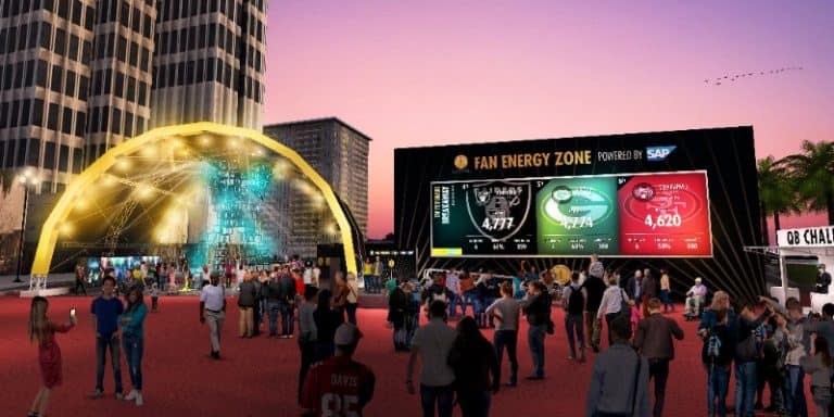 Fan Energy Zone Wall Stage At Sf Super Bowl: A Super Bowl Look Back