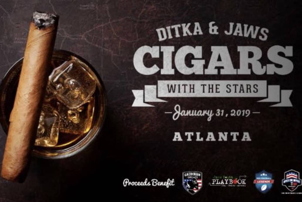 Cigars With The Stars Ditka And Jaws Super Bowl: A Super Bowl Look Back • PartyFixx.co