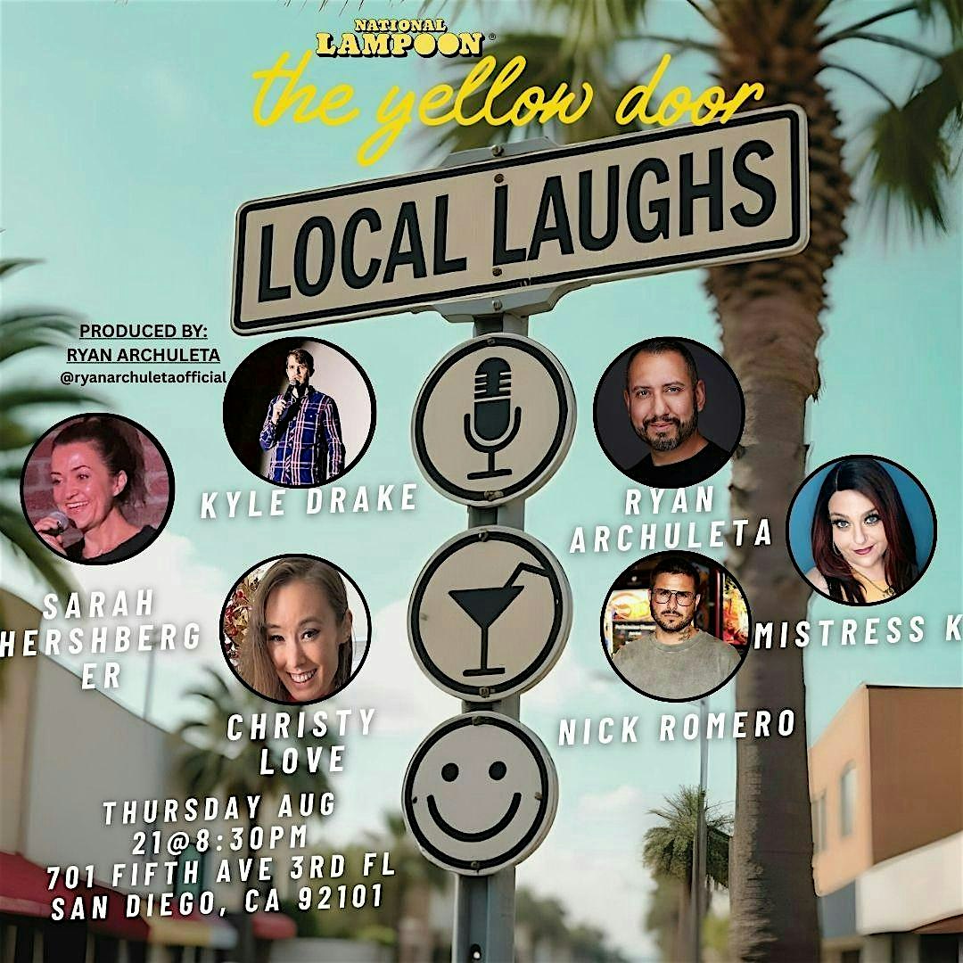 Free comedy show 930pm showtime in gaslamp at National Lampoon The Yellow Door – San Diego, CA