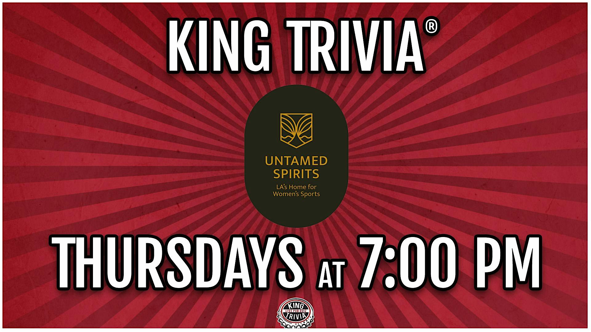 Trivia Night at Untamed Spirits at Untamed Spirits – Los Angeles, CA