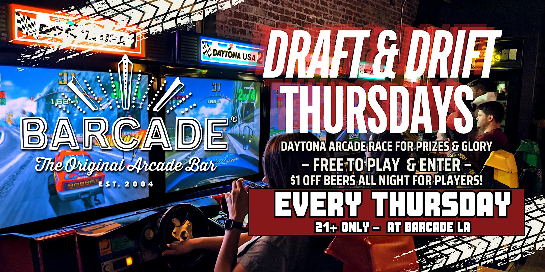 Draft & Drift Thursdays @ Barcade LA! at Barcade, York Boulevard, Los Angeles, CA, USA – Los Angeles, CA