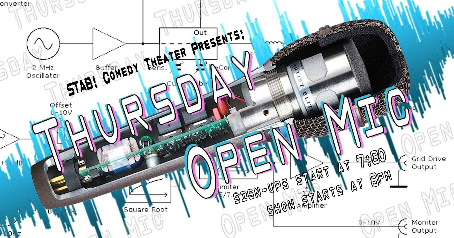 The STAB! Mic – Stand-Up Comedy Open Mic at STAB! Comedy Theater – Sacramento, CA