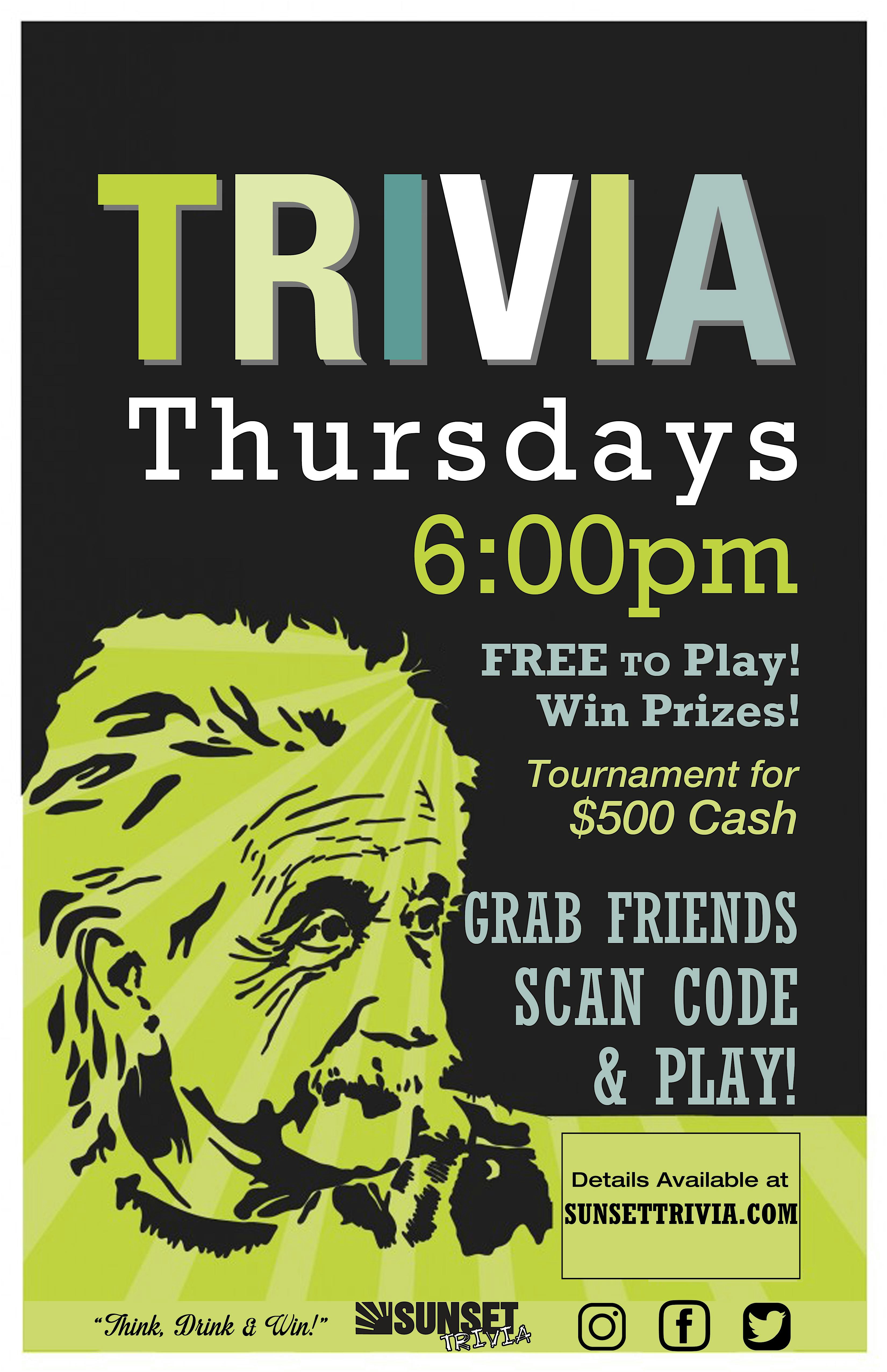 Trivia Night @ Zinz Wine Bar at 207 Corte Madera Ave – Corte Madera, CA