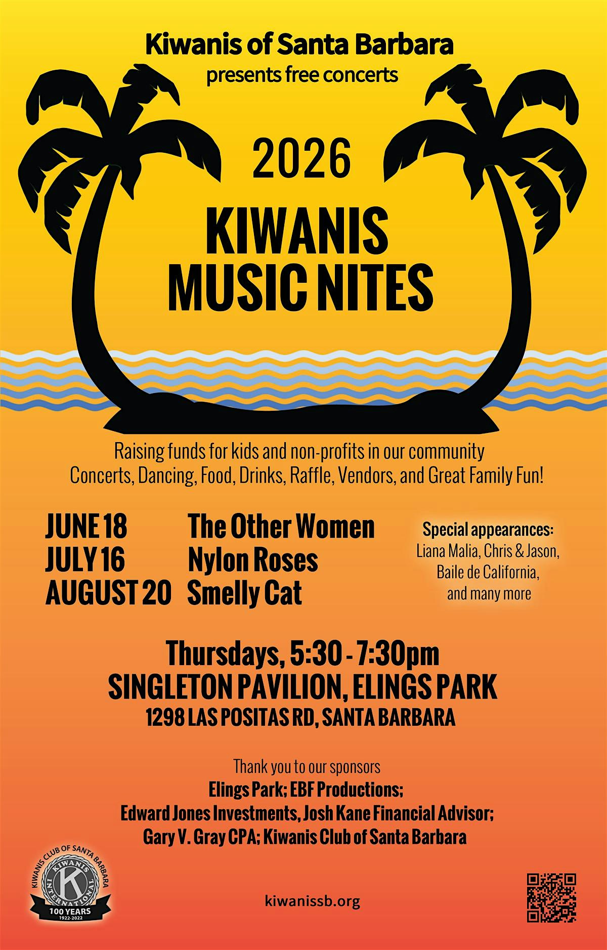 Kiwanis Music Nites at Elings Park – Santa Barbara, CA