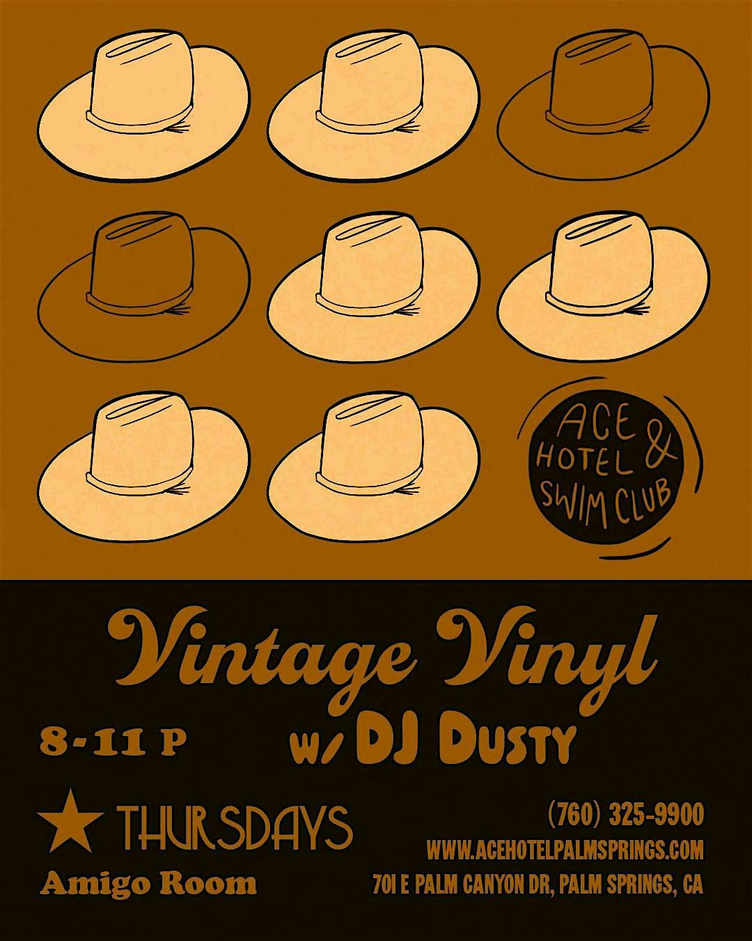 Vintage Vinyl with DJ Dusty at Ace Hotel & Swim Club Palm Springs – Palm Springs, CA