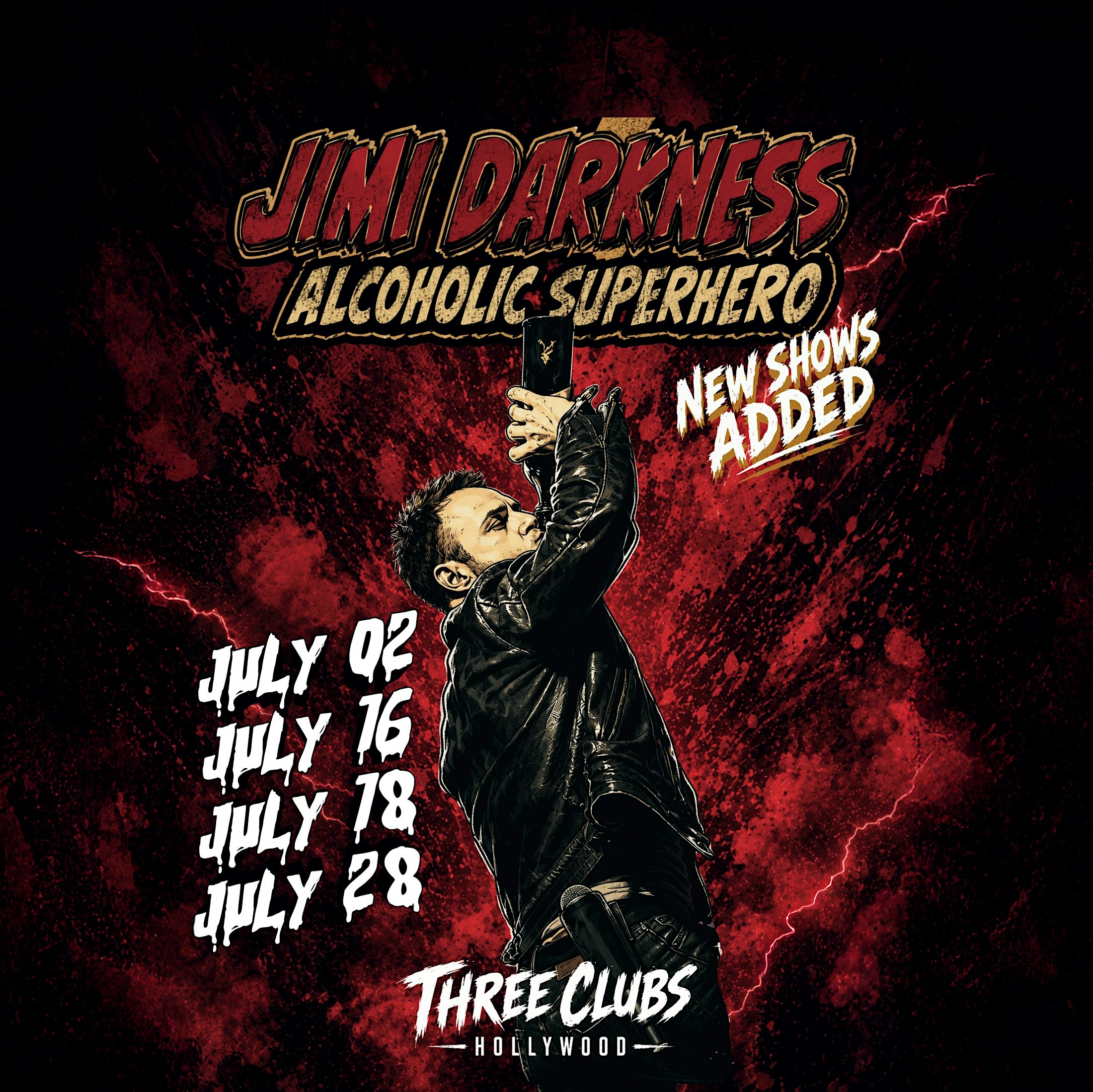 Jimi Darkness: Alcoholic Superhero LIVE at The Three Clubs at The Three Clubs – Los Angeles, CA