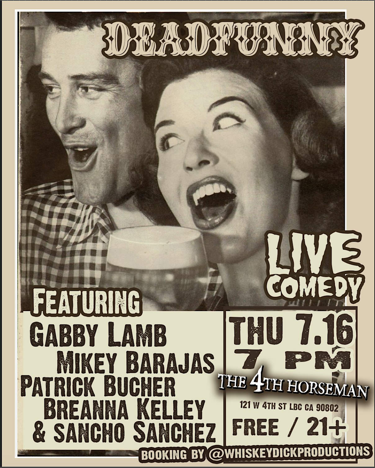 Dead Funny @ The 4th Horseman at The 4th Horseman – Long Beach, CA