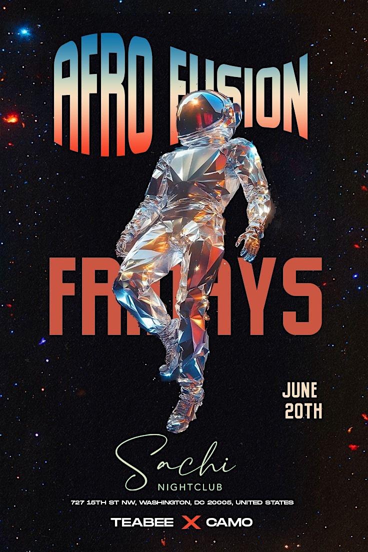 SACHI-FRIDAYS | HipHop; AfroBeats; Dancehall; French music; R&BSoca at Sachi Nightclub – Washington, DC