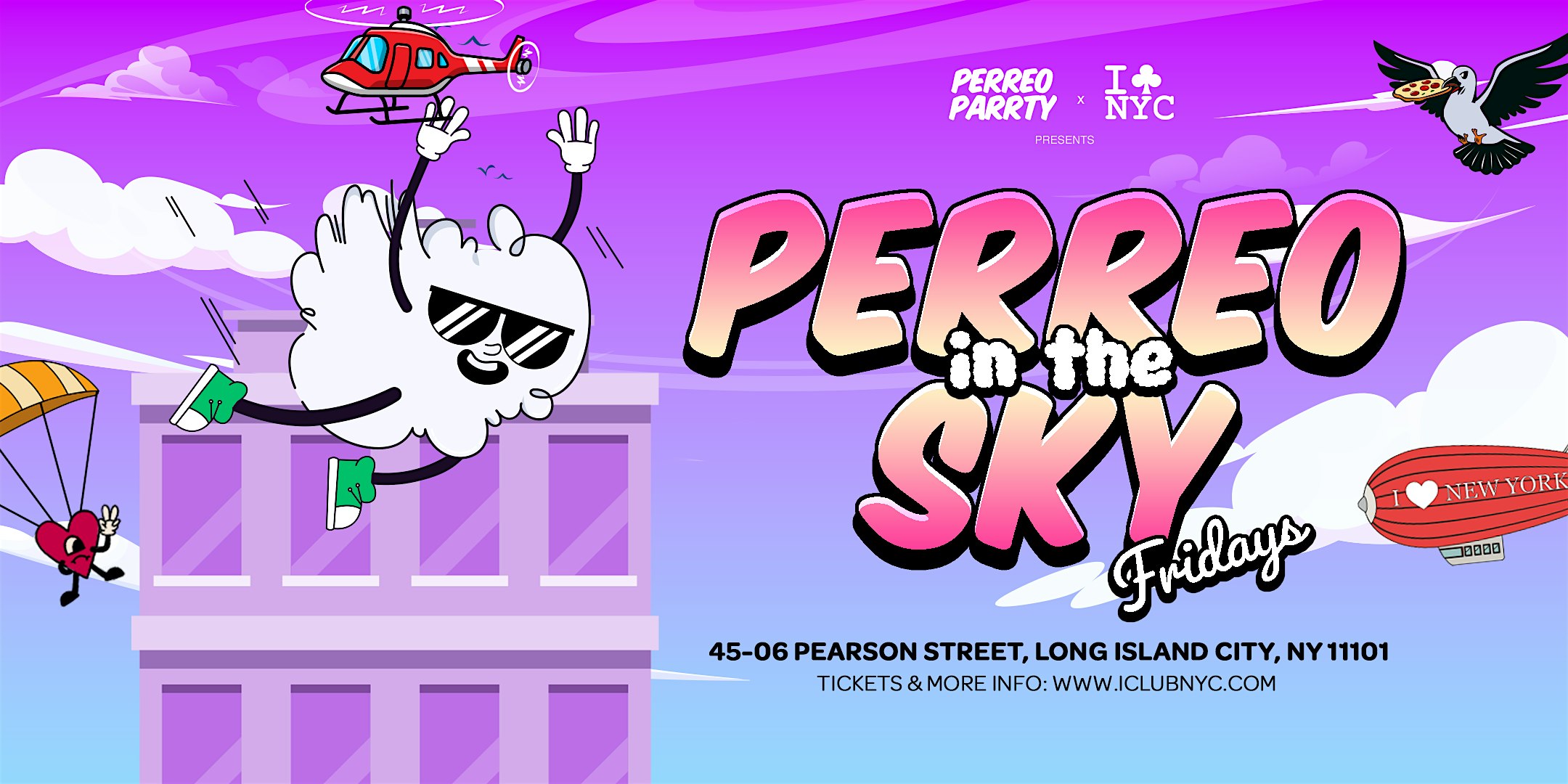 PERREO in the SKY – Latin & Reggaeton Rooftop Dance Party NEW YORK at Skybar Rooftop and Lounge – Queens, NY