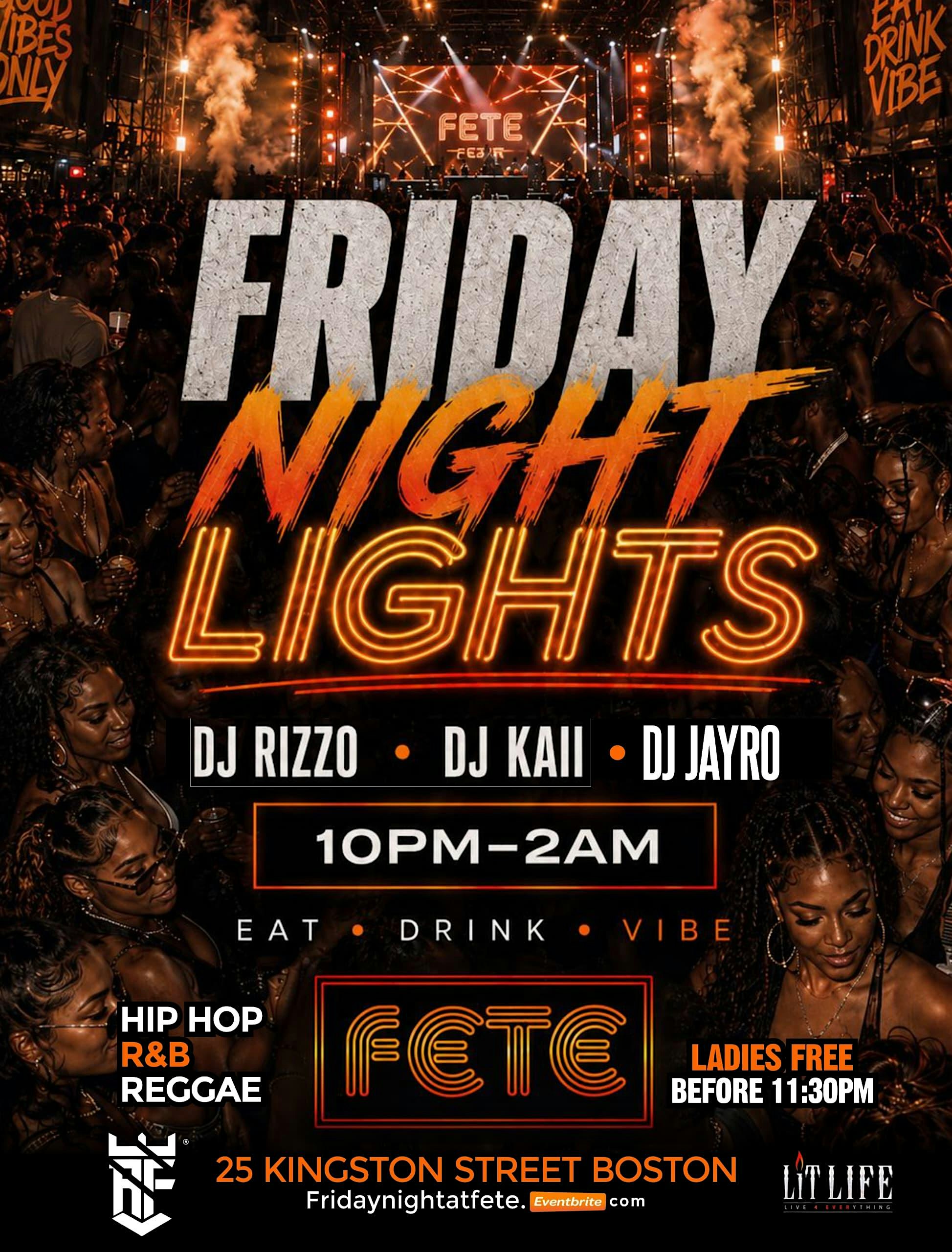 ✴️FRIDAY NIGHT LIGHTS✴️ @FETE – FR❄️ST FGXzotix at Fete – Boston, MA