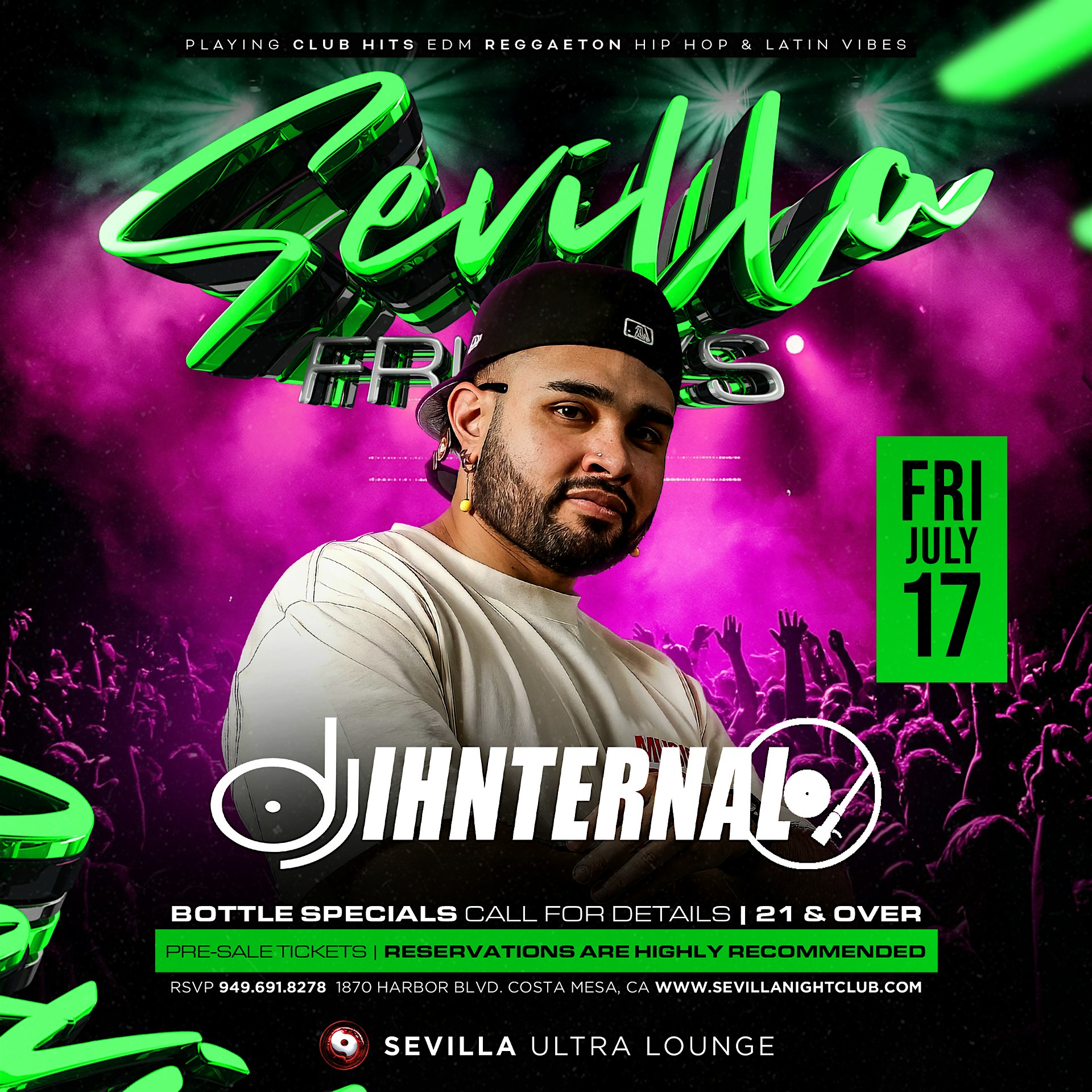 Sevilla Costa Mesa | The Hottest Latin Fridays & Saturdays at Sevilla Nightclub of Costa Mesa – Costa Mesa, CA