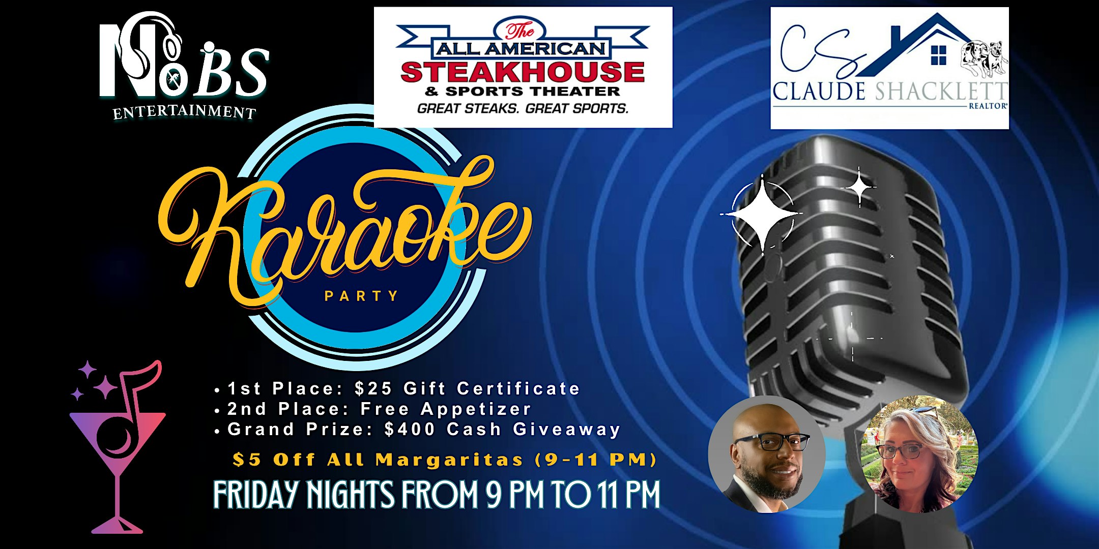 Karaoke Party Night | Odenton MD | FREE Entry | Cash Prizes | Every Friday at The All American Steakhouse Odenton – Odenton, MD