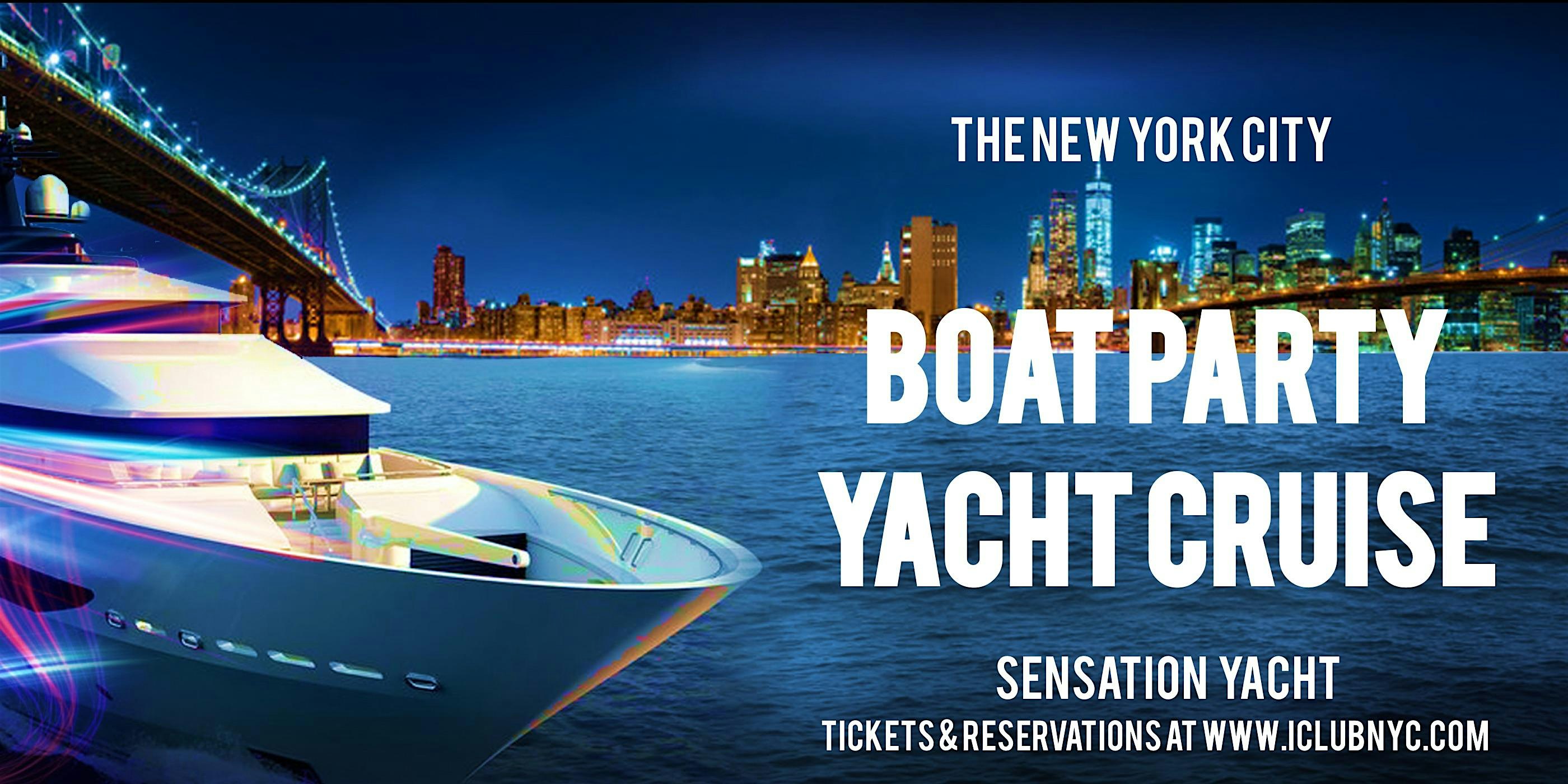 BOAT PARTY YACHT CRUISE | STATUE OF LIBERTY at Pier 78 at Hudson River Park – New York, NY