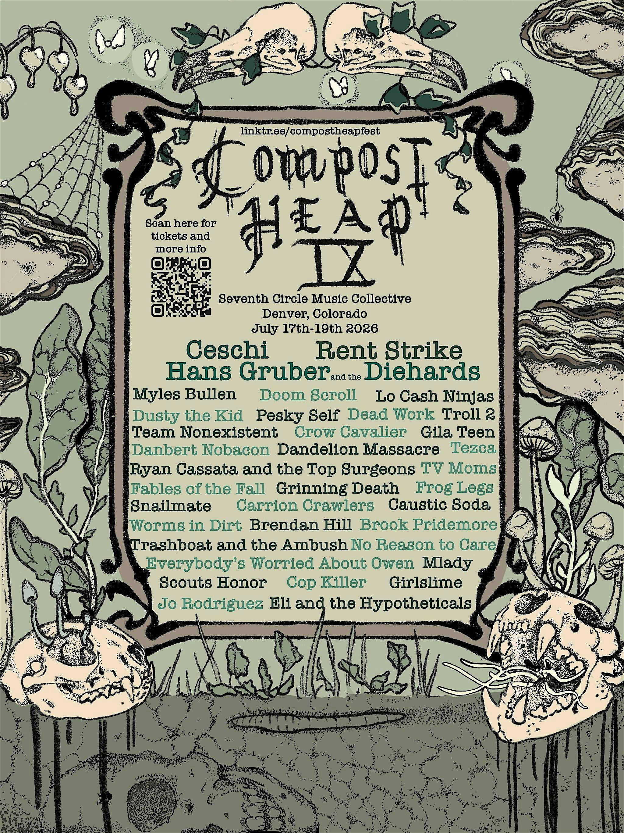 Compost Heap Fest IX (2026) at Seventh Circle Music Collective – Denver, CO