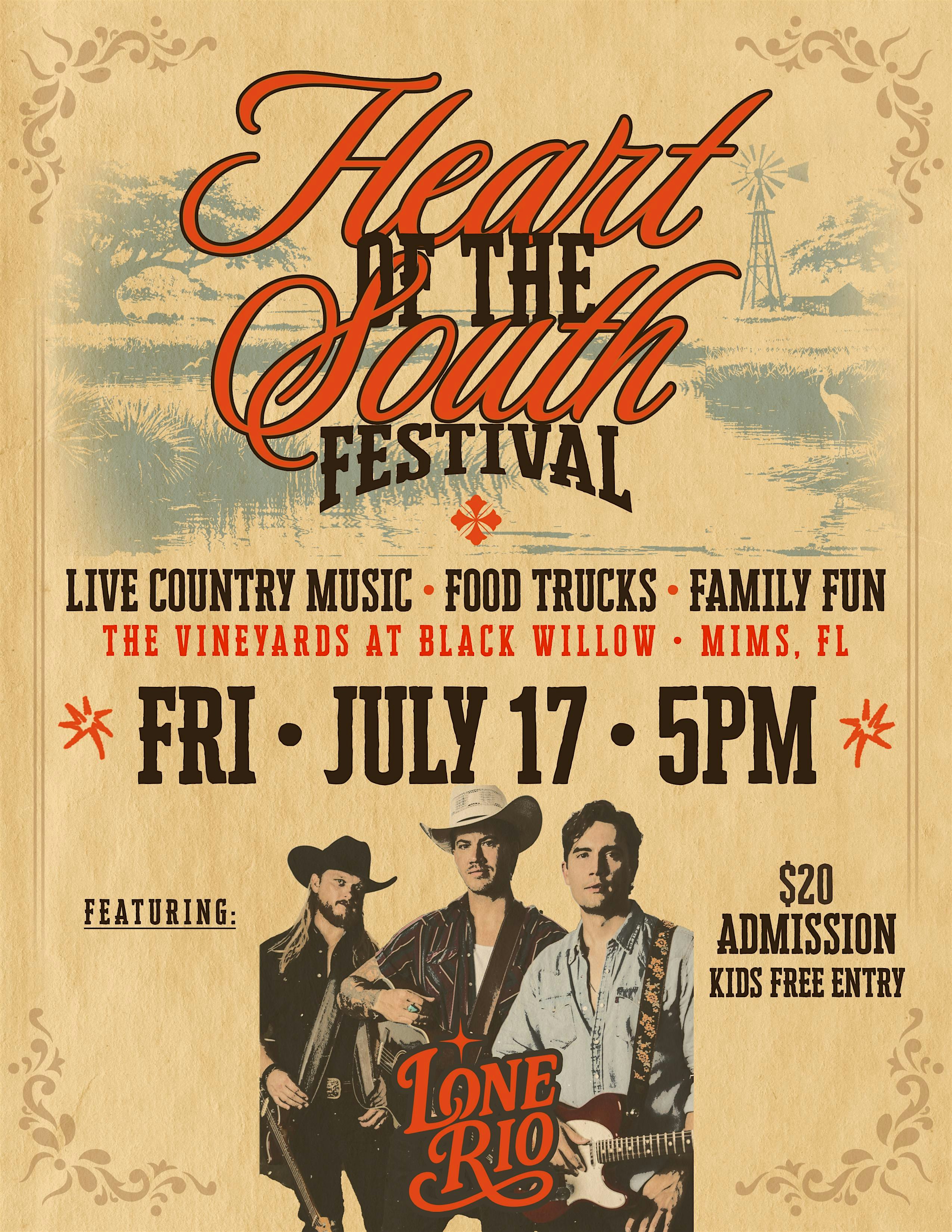 Heart of the South Festival at The Vineyards at Black Willow – Mims, FL