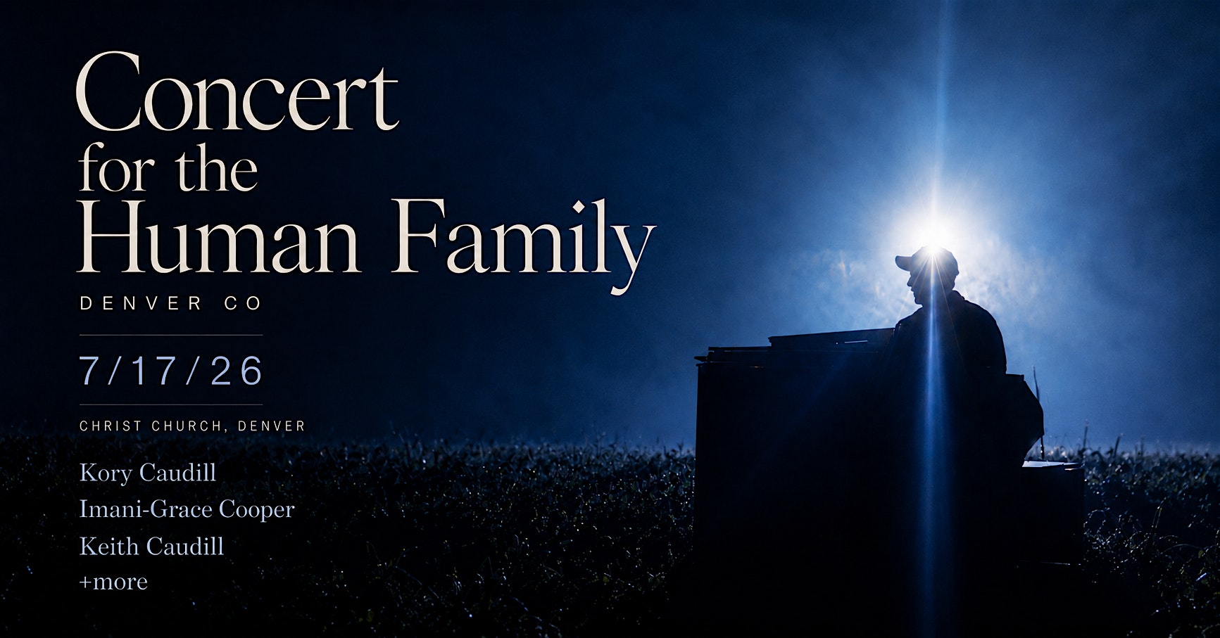 Denver, Colorado – Concert for the Human Family at Christ Church Denver – Denver, CO