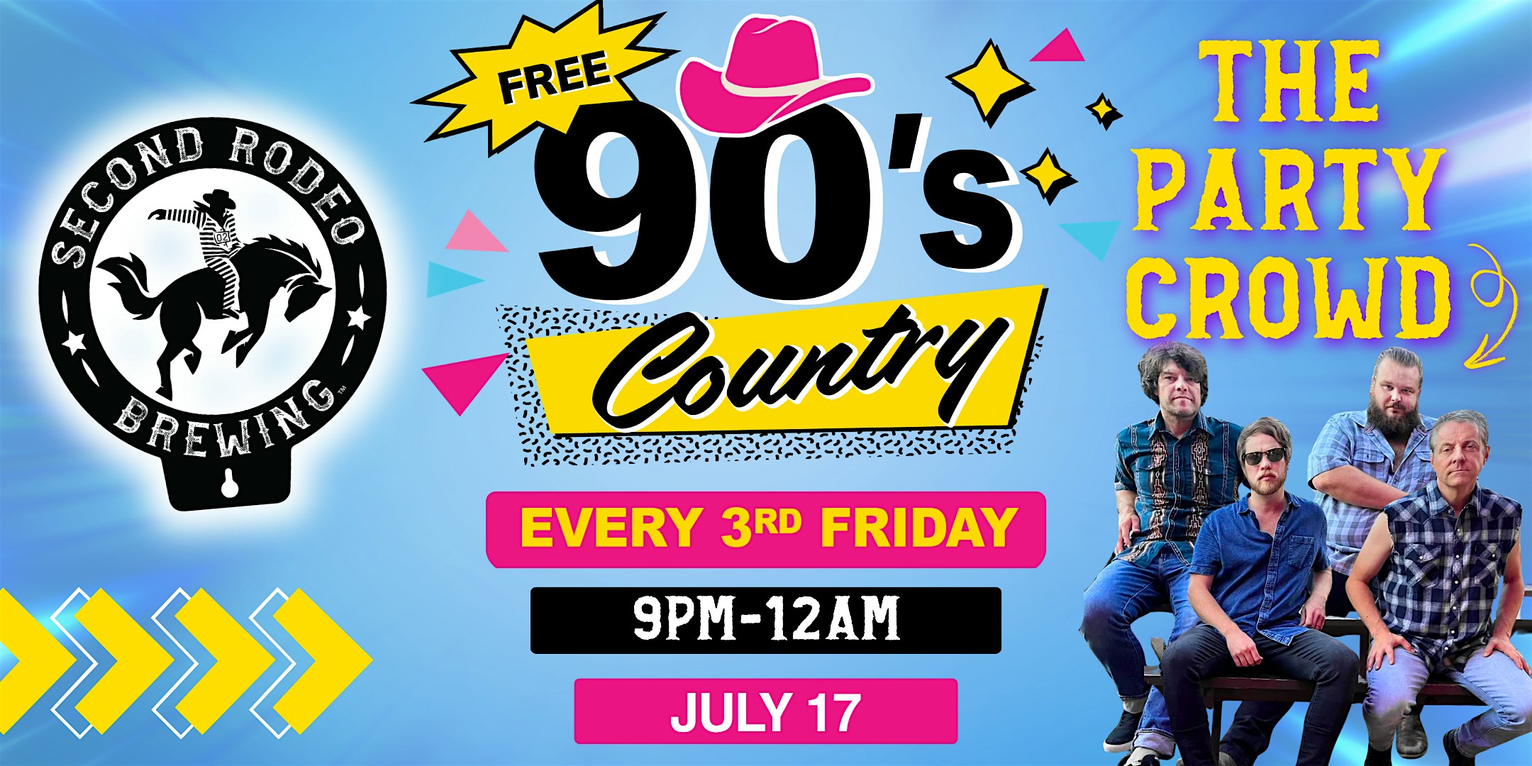 90s Country LIVE @ Second Rodeo Brewing | The Party Crowd at Second Rodeo Brewing – Fort Worth, TX