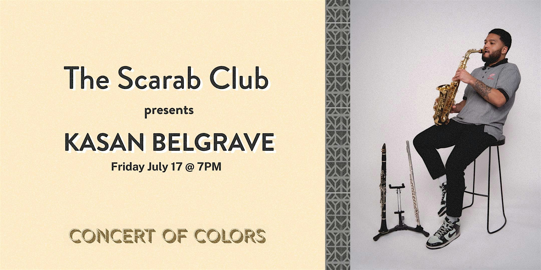 Kasan Belgrave | Concert of Colors at Scarab Club, Farnsworth Street, Detroit, MI, USA – Detroit, MI