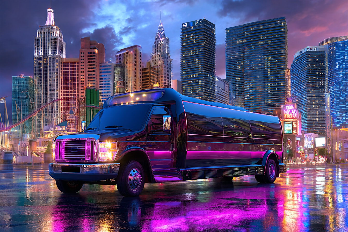 Private Party Bus Reservation | Vegas Nightlife (Flexible Destinations) at Las Vegas Strip Circuit – Las Vegas, NV
