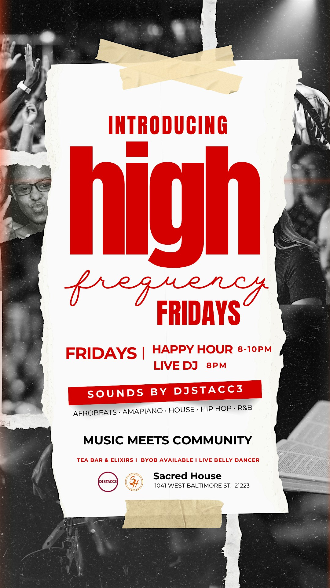 High Frequency Fridays | House Music, Good Vibes & Community at Sacred House – Baltimore, MD