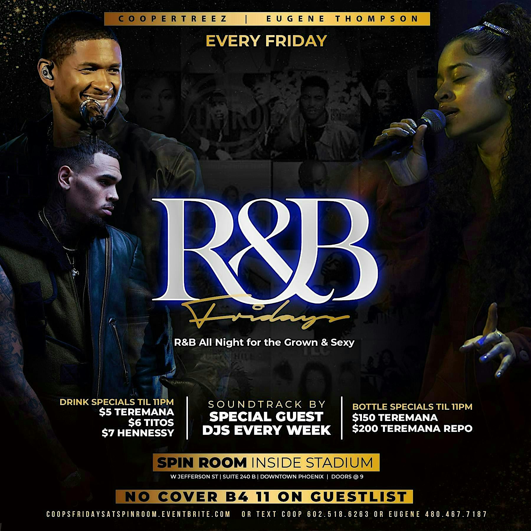 R&B FRIDAYS @ SPIN ROOM at Spin Room – Phoenix, AZ