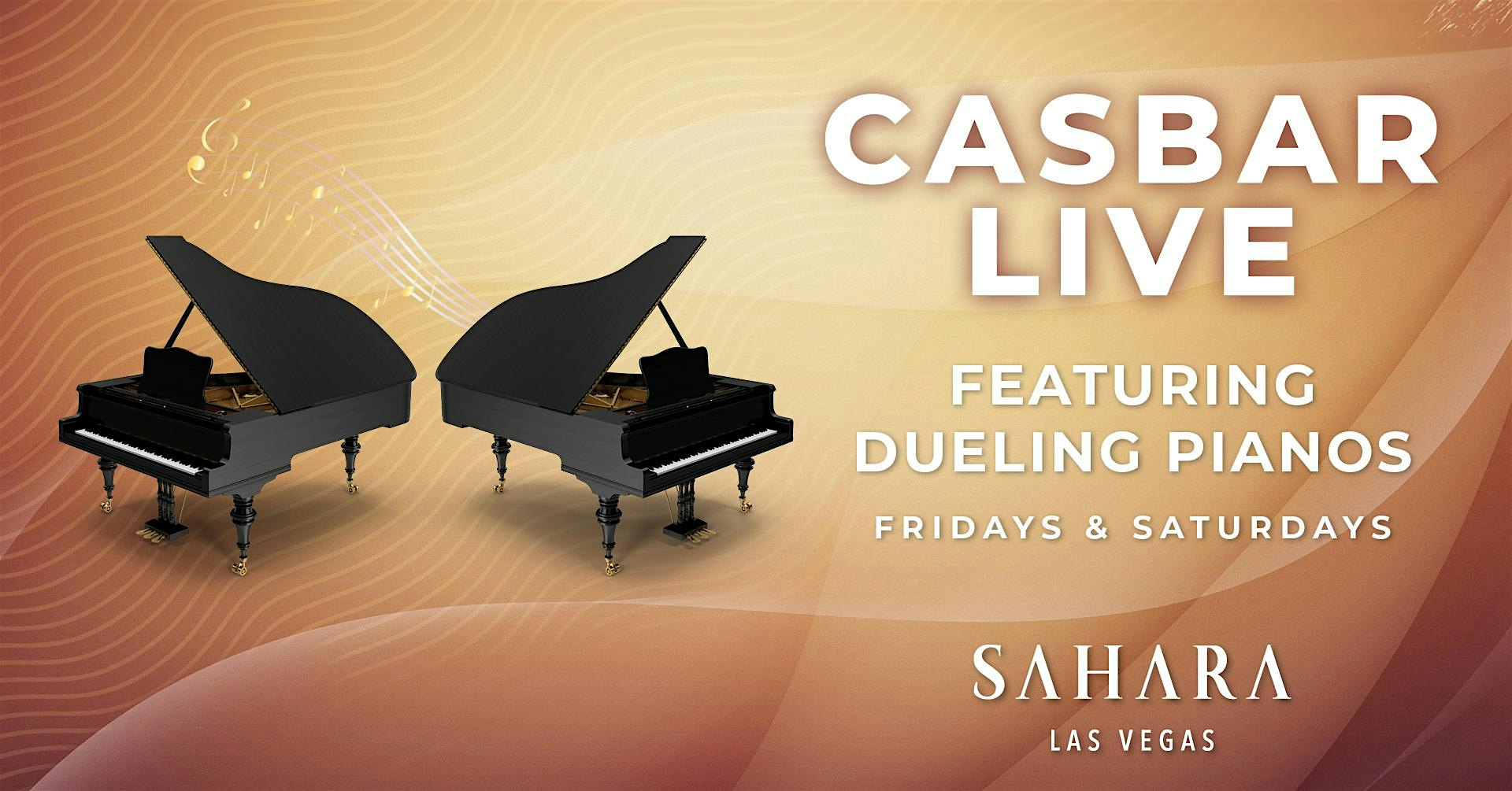Dueling Pianos: Free Guest List & BOGO Drink Ticket When You Sign Up at CASBAR Lounge – Las Vegas, NV
