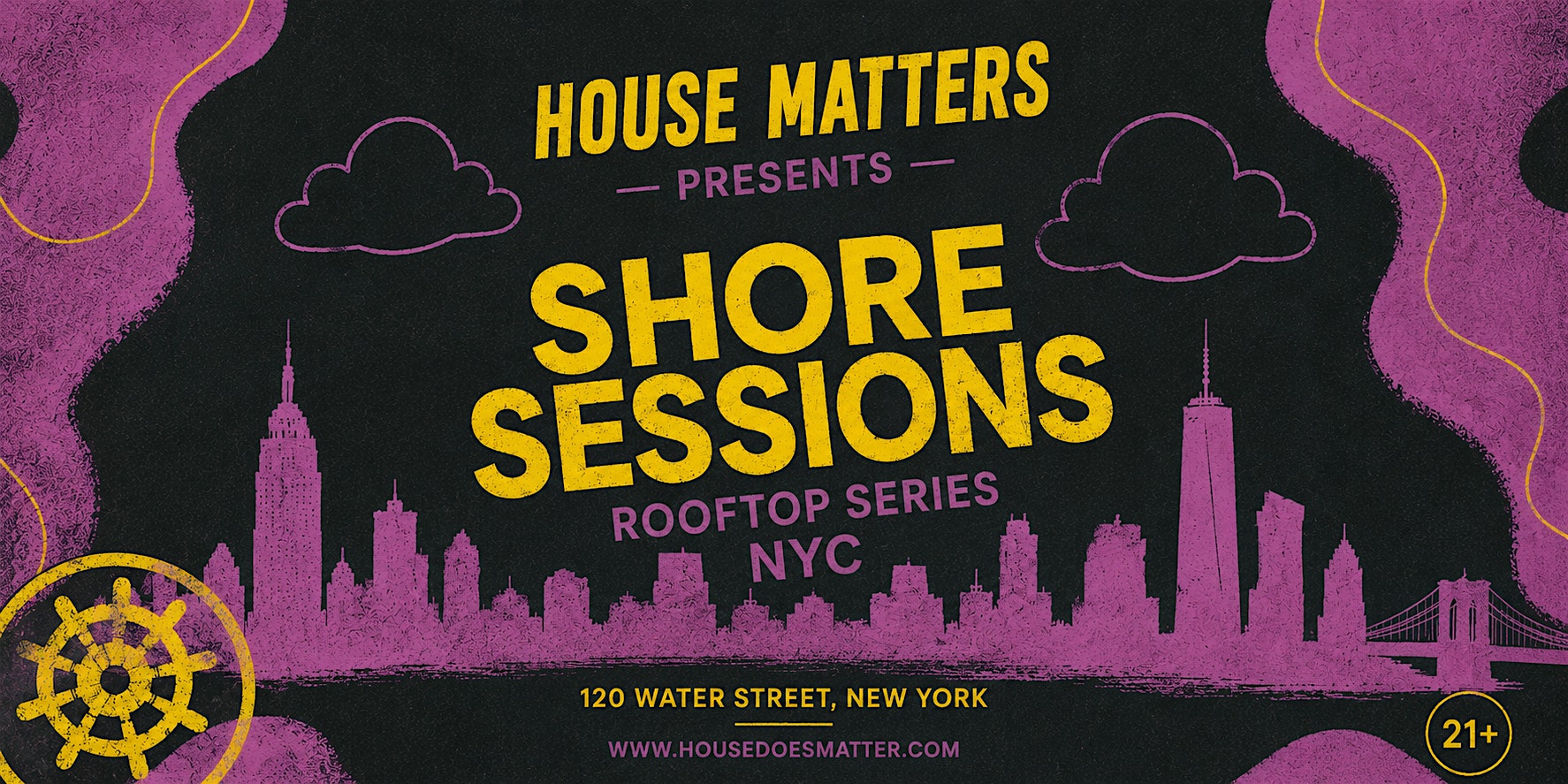 Shore Sessions: House Music Summer Rooftop Party at 120 Water St – New York, NY