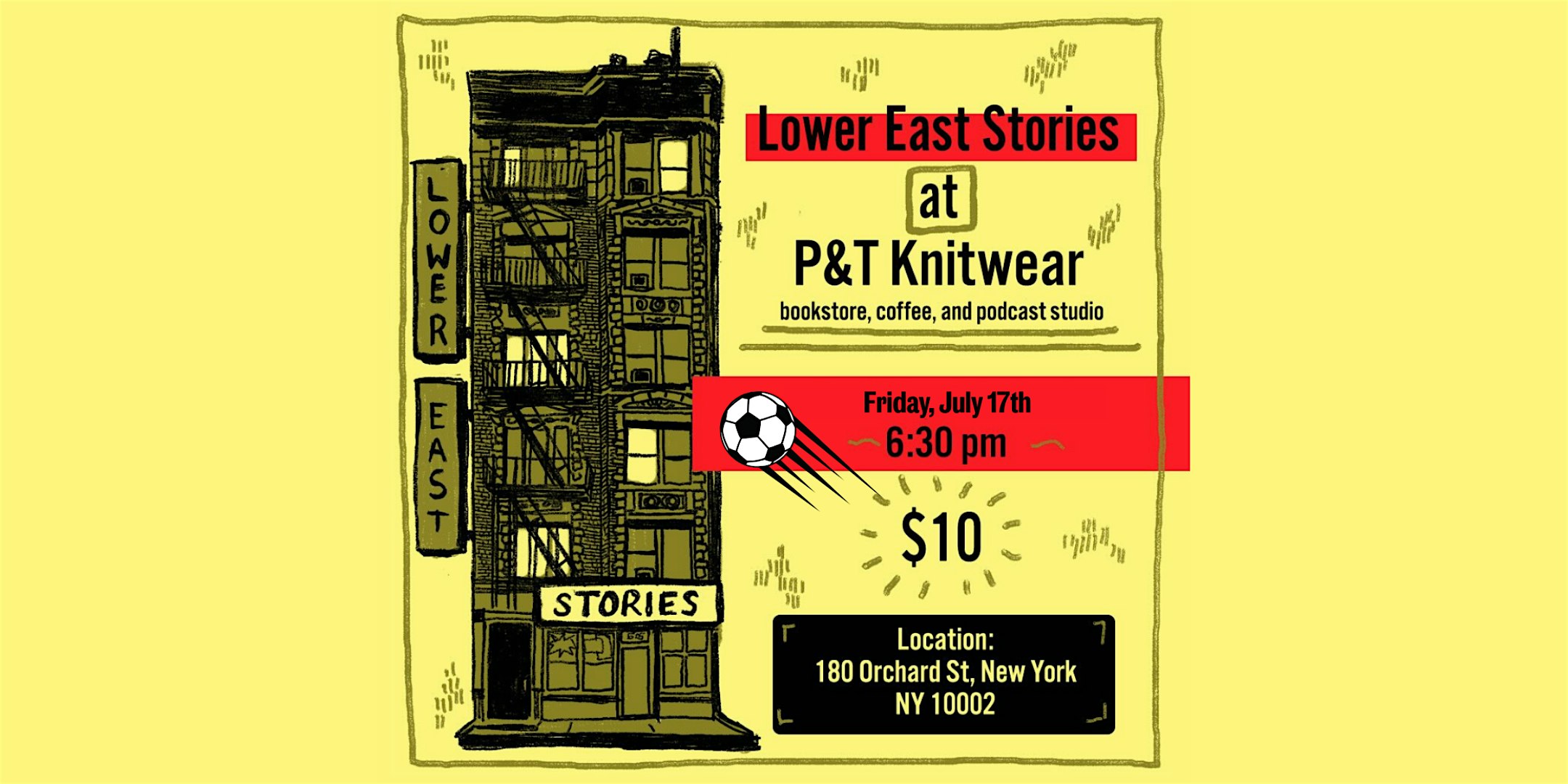 Lower East Stories at P&T Knitwear Books & Podcasts – New York, NY