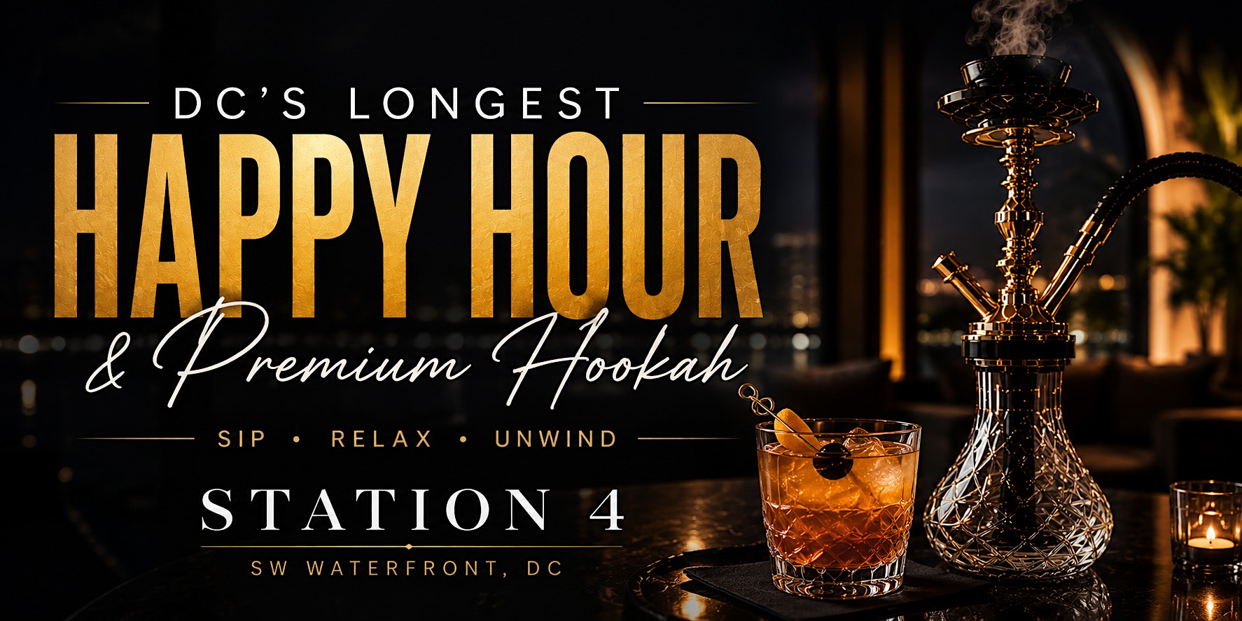 DC’s Longest Happy Hour at Station 4 Restaurant – Washington D.C., DC