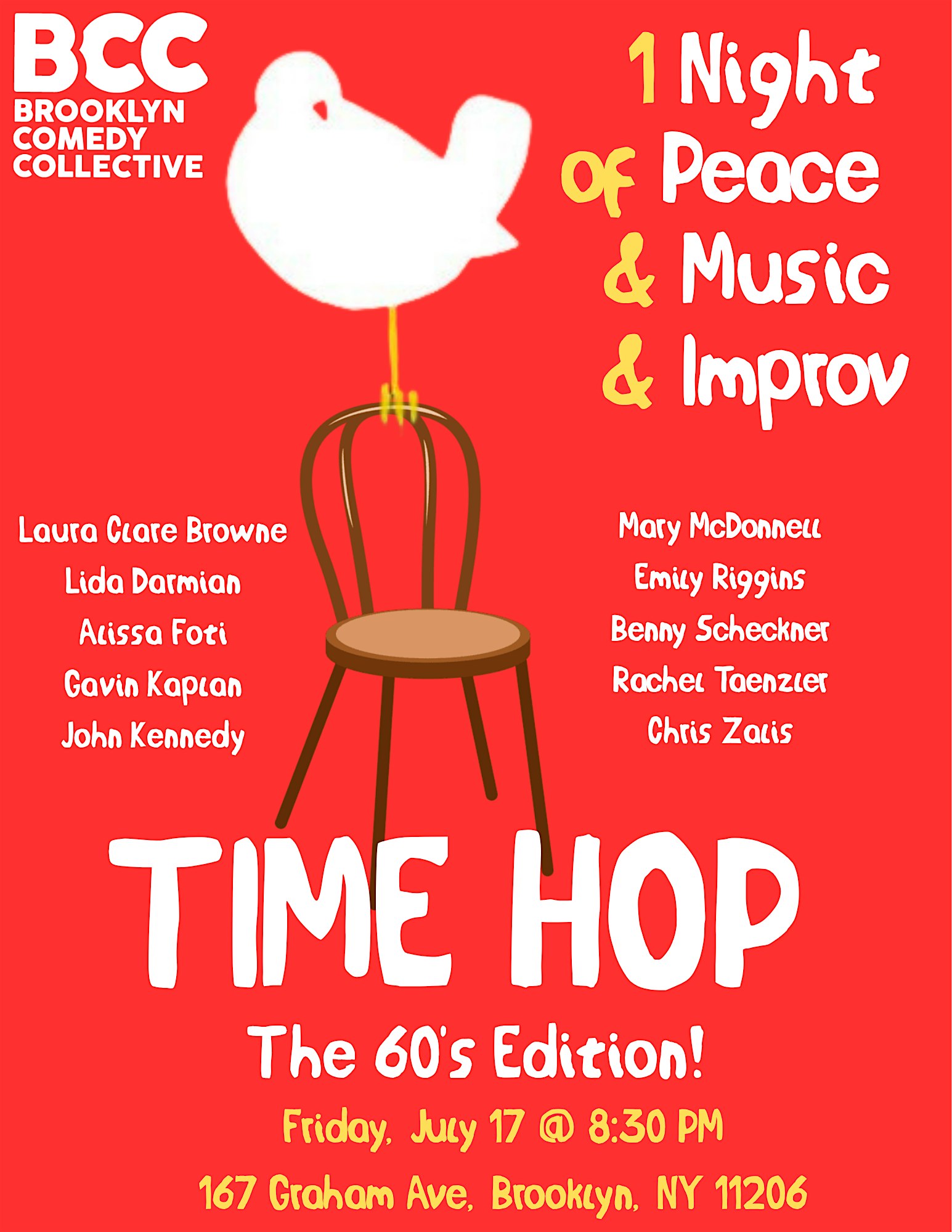 Time Hop: The 60’s Edition! at Brooklyn Comedy Collective – Brooklyn, NY