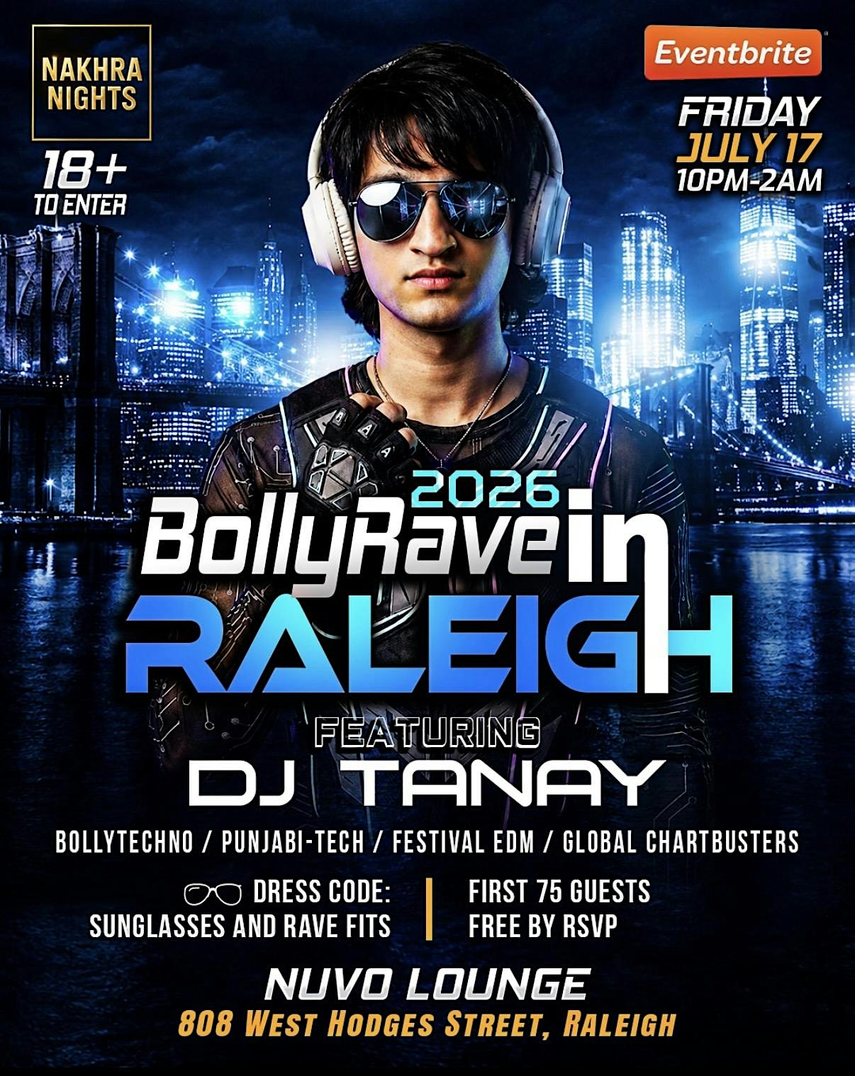 BollyRave Raleigh 2026 at Nuvo Lounge Bar – Raleigh, NC