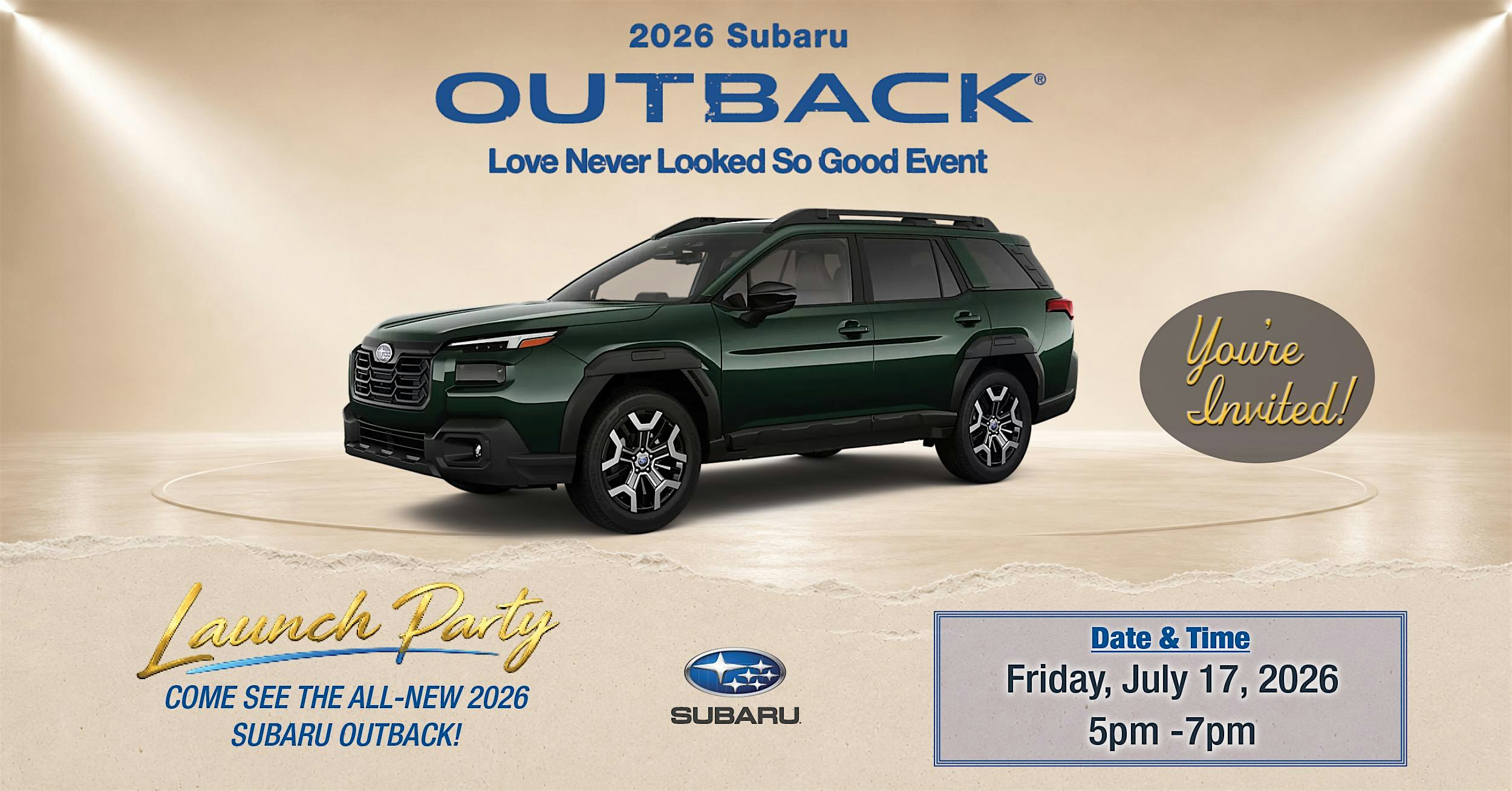 2026 Subaru Outback Launch Party at Gillman Subaru Southwest – Houston, TX