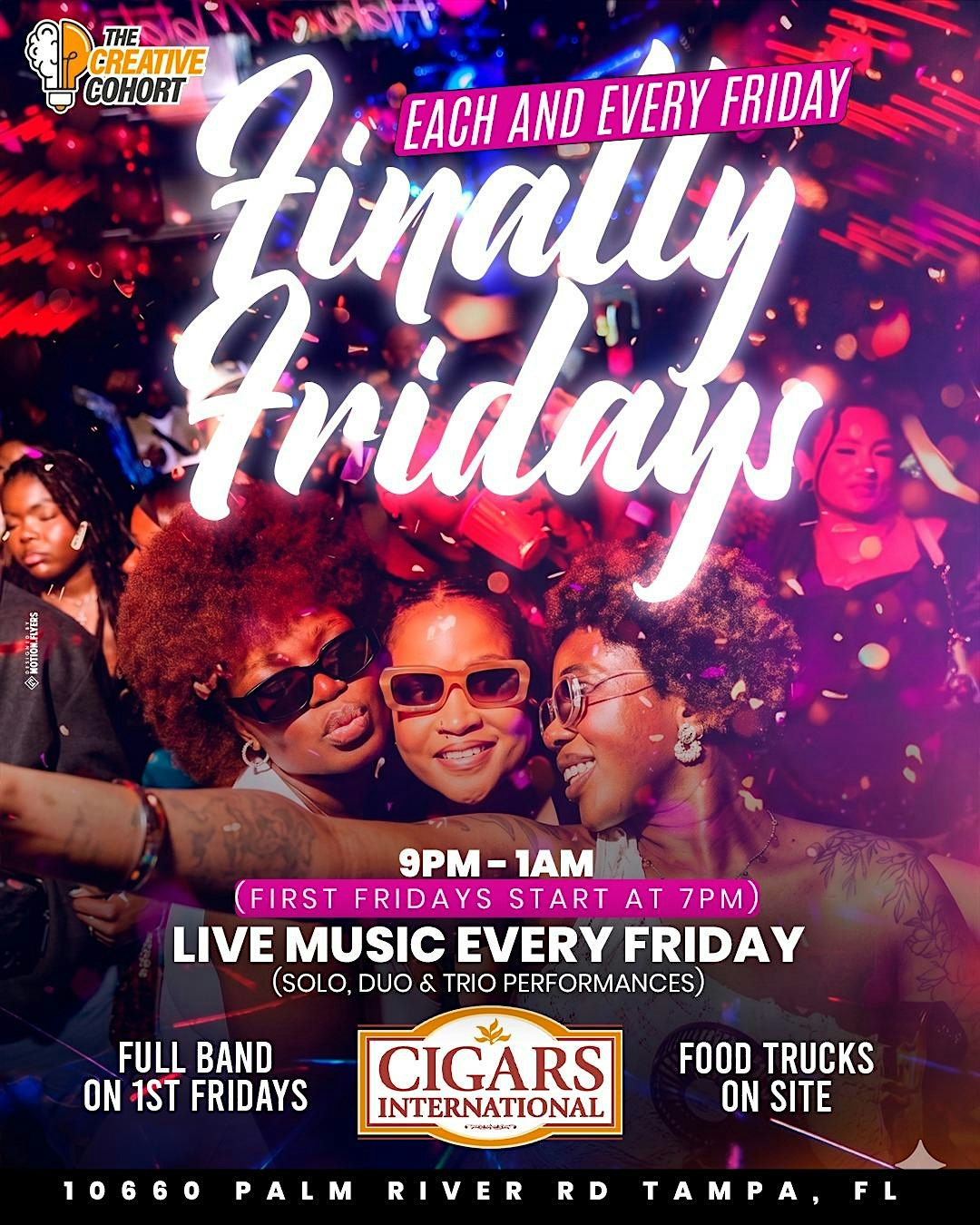JUL 17 Finally Fridays with LIVE MUSIC @ Cigars International TAMPA, FL at Cigars International Superstore – Tampa, FL