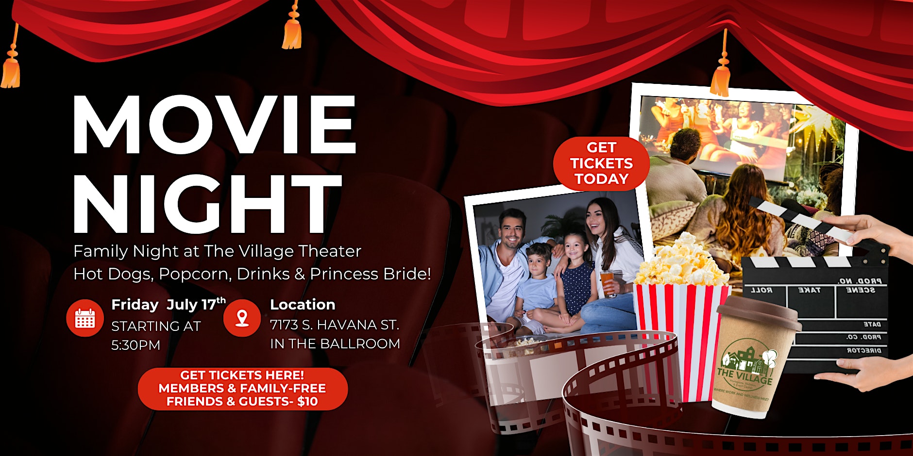 MOVIE NIGHT AT THE VILLAGE at 7173 S Havana St suite 100 – Centennial, CO