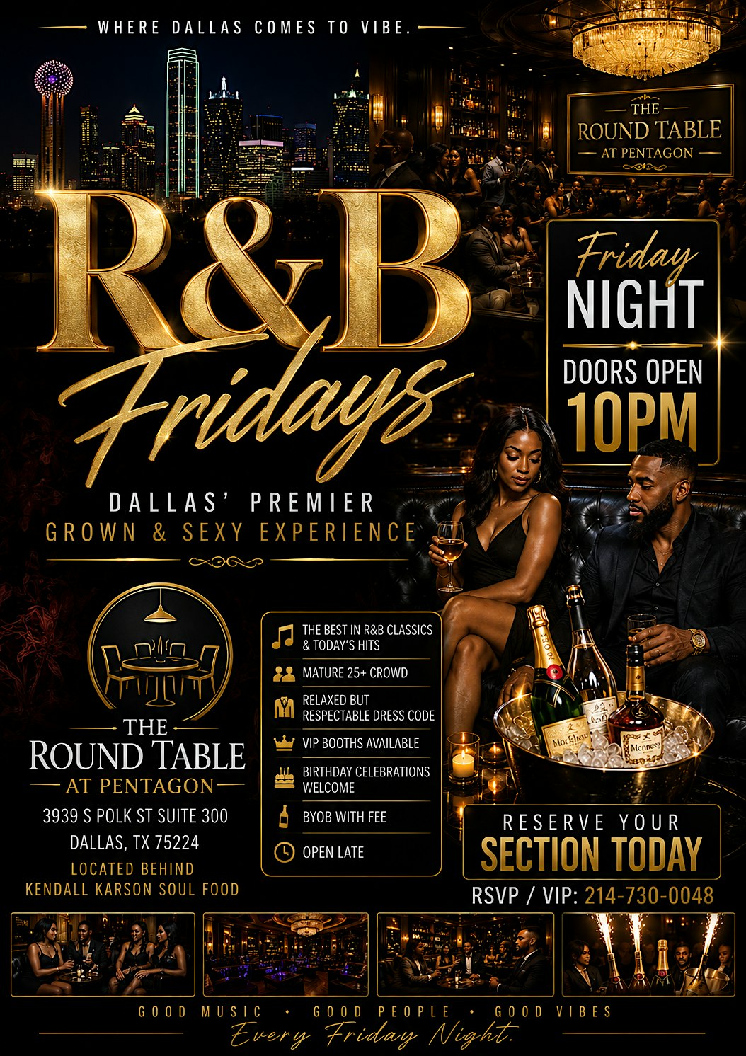 R&B Fridays at The Round Table at The Round Table at Pentagon – Dallas, TX
