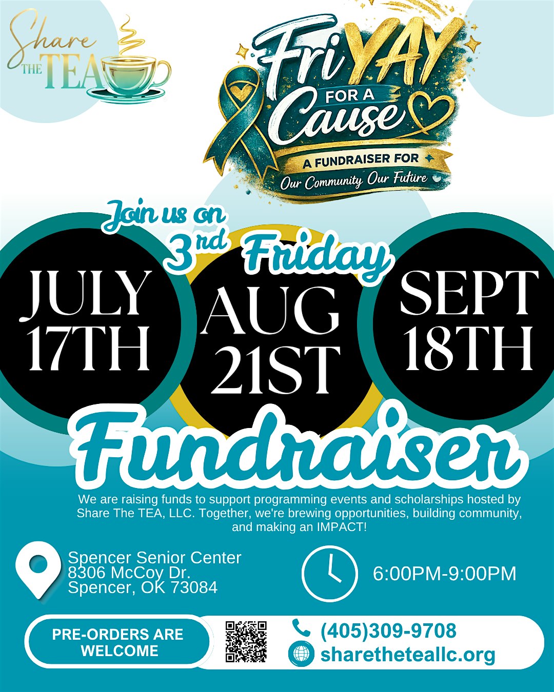 FriYAY For A Cause Fundraiser at Spencer Senior Center – Spencer, OK